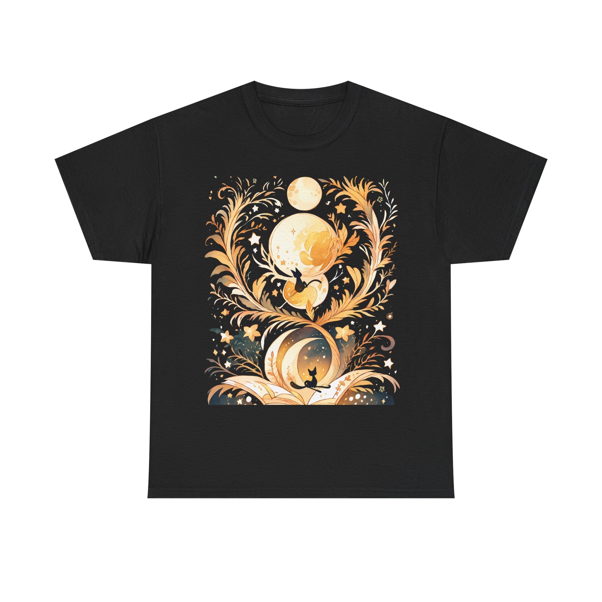THE WITCH'S GARDEN | Cat Broomstick Tee