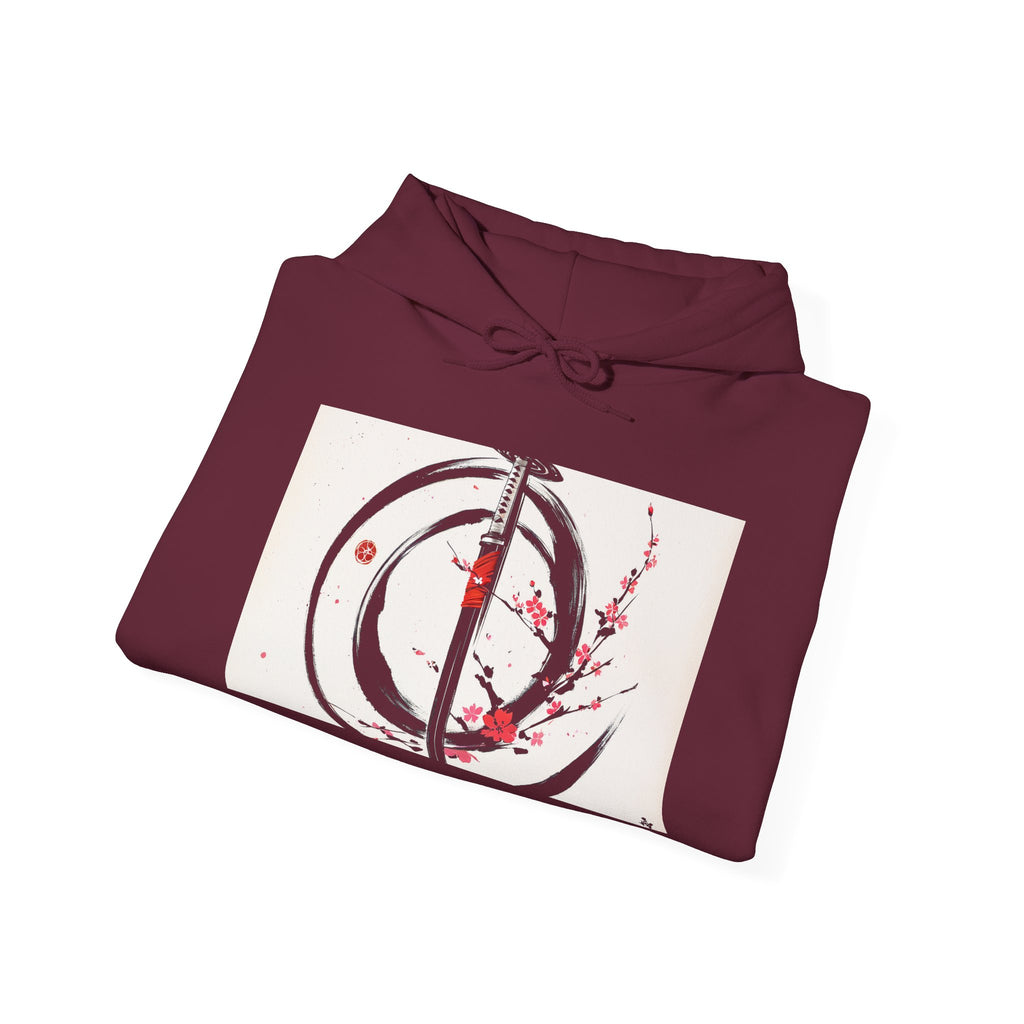 RONIN | Chest Emblem Hoodie (Maroon)