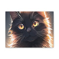 PACK LEADER | Black Cat Canvas Art Print