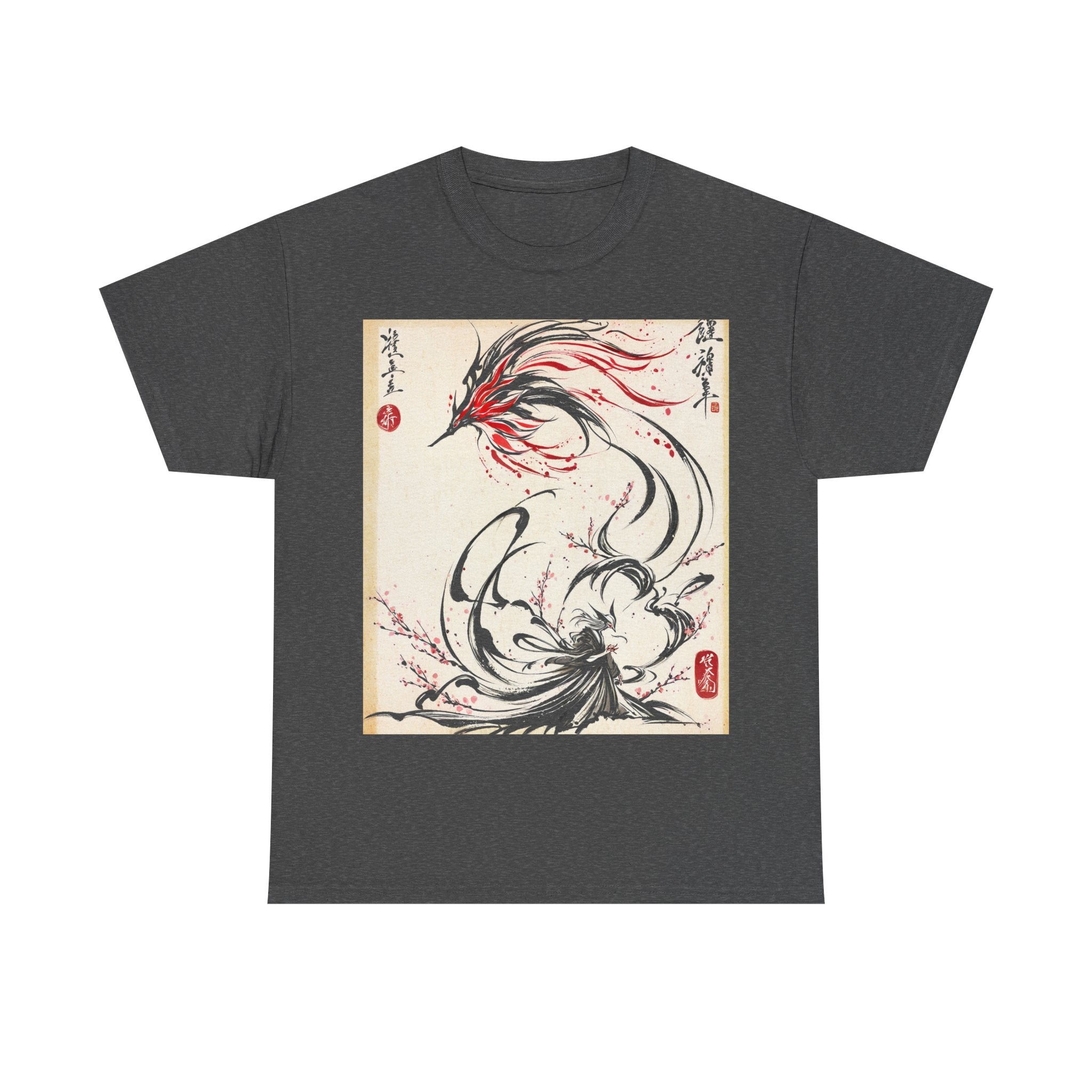 RONIN | Kitsune Spirit Tee (Charcoal Heather)