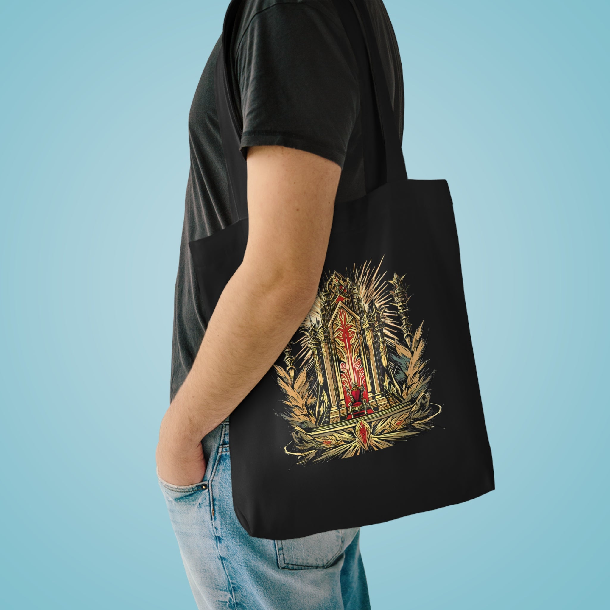 IRON CROWN | Cat Knight Tote Bag