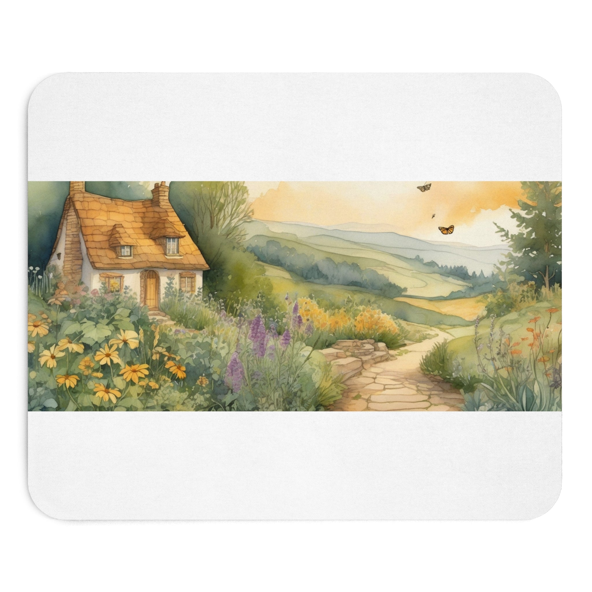 THE WITCH'S GARDEN | Panoramic Desk Mat