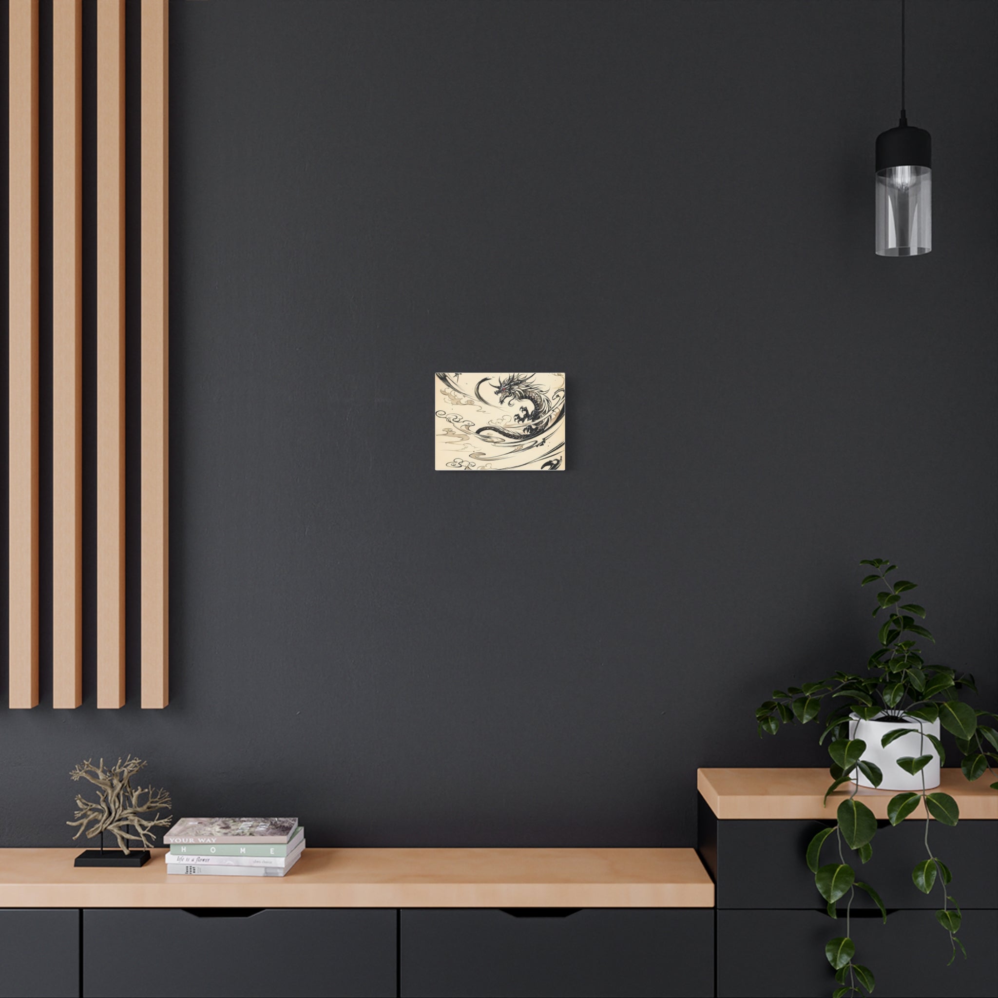 RONIN | Dragon Battle Canvas Art Print