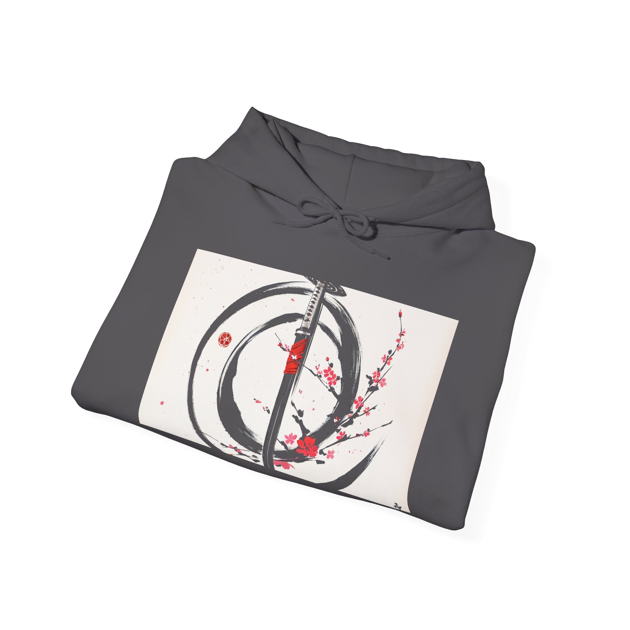 RONIN | Chest Emblem Hoodie (Charcoal Heather)