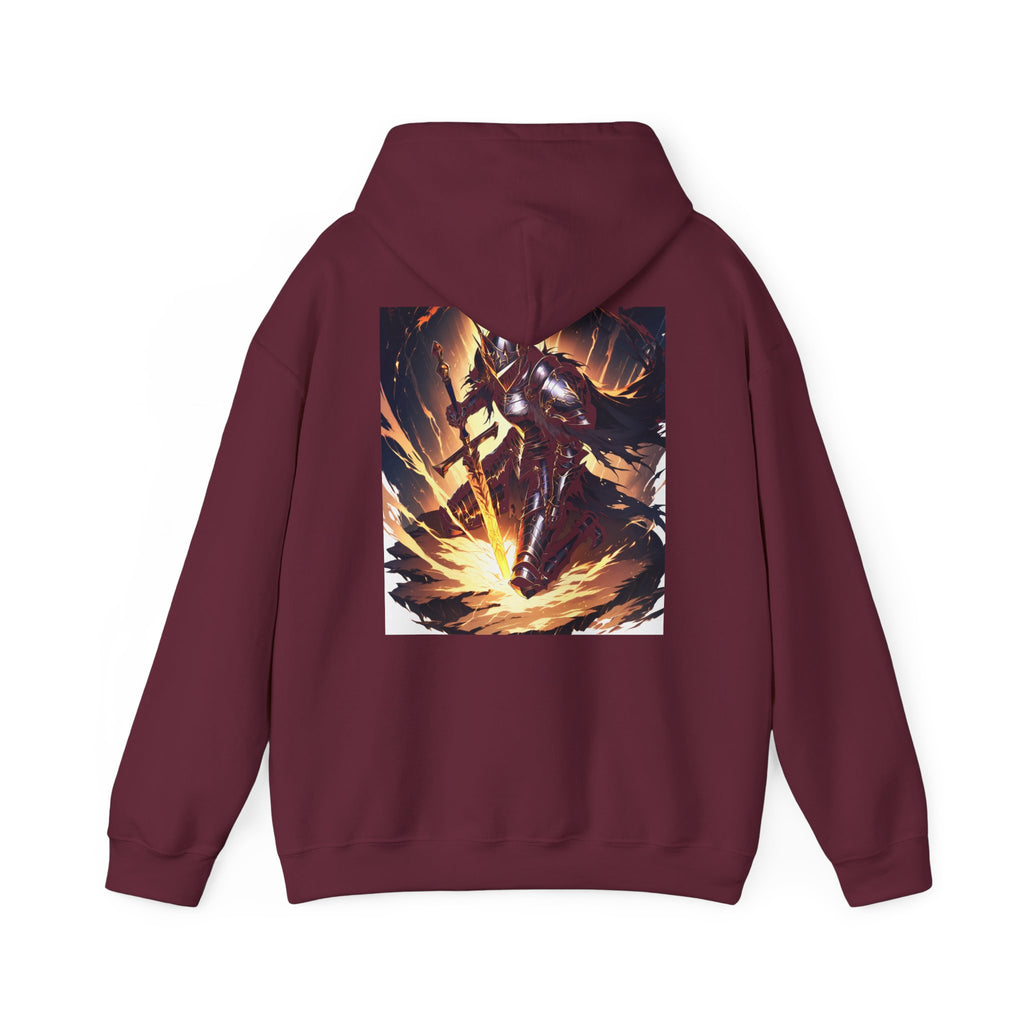 IRON CROWN | Dark Knight Hoodie (Maroon)