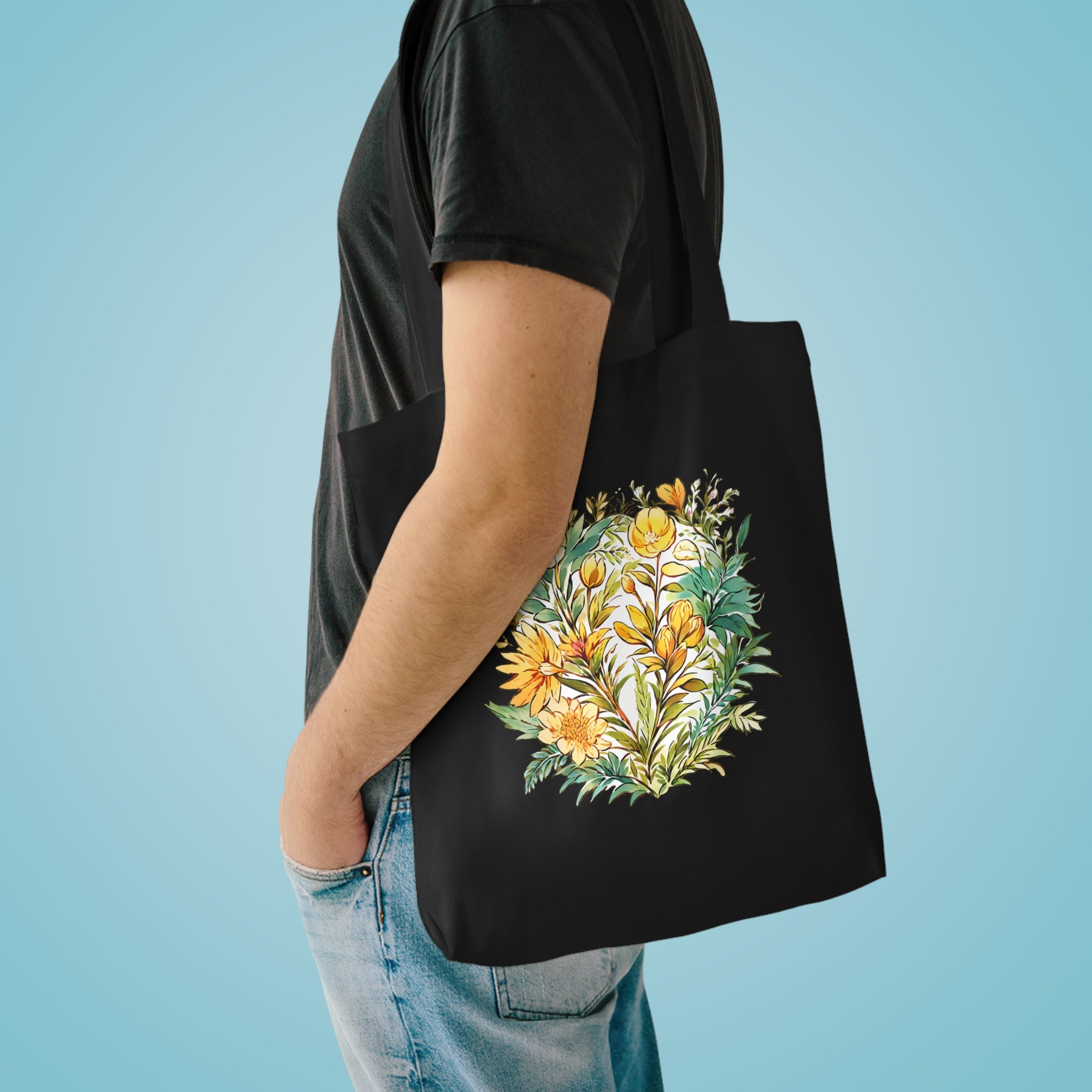 THE WITCH'S GARDEN | Pressed Flowers Tote Bag