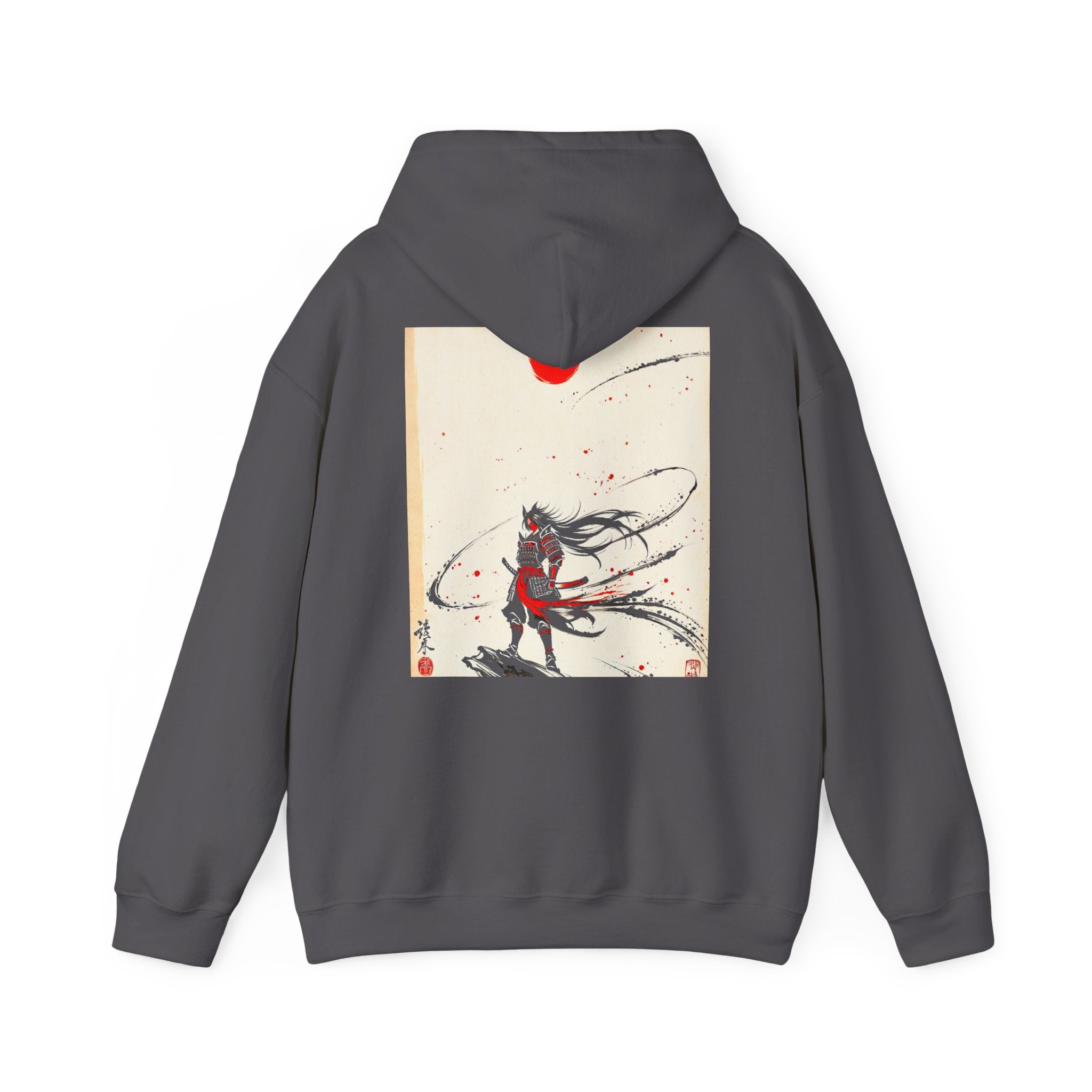 RONIN | Wolf Warrior Hoodie (Charcoal Heather)