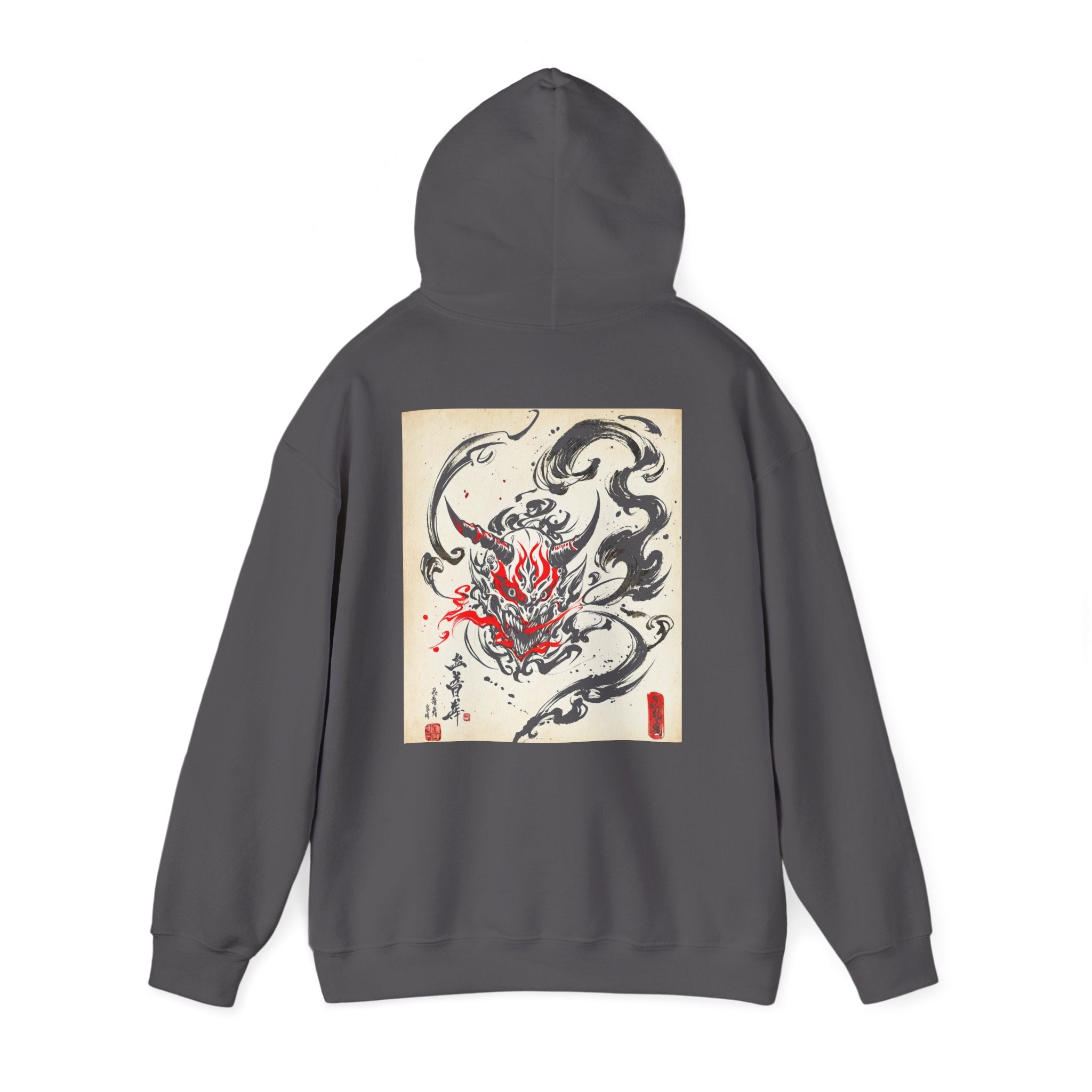 RONIN | Oni Mask Hoodie (Charcoal Heather)