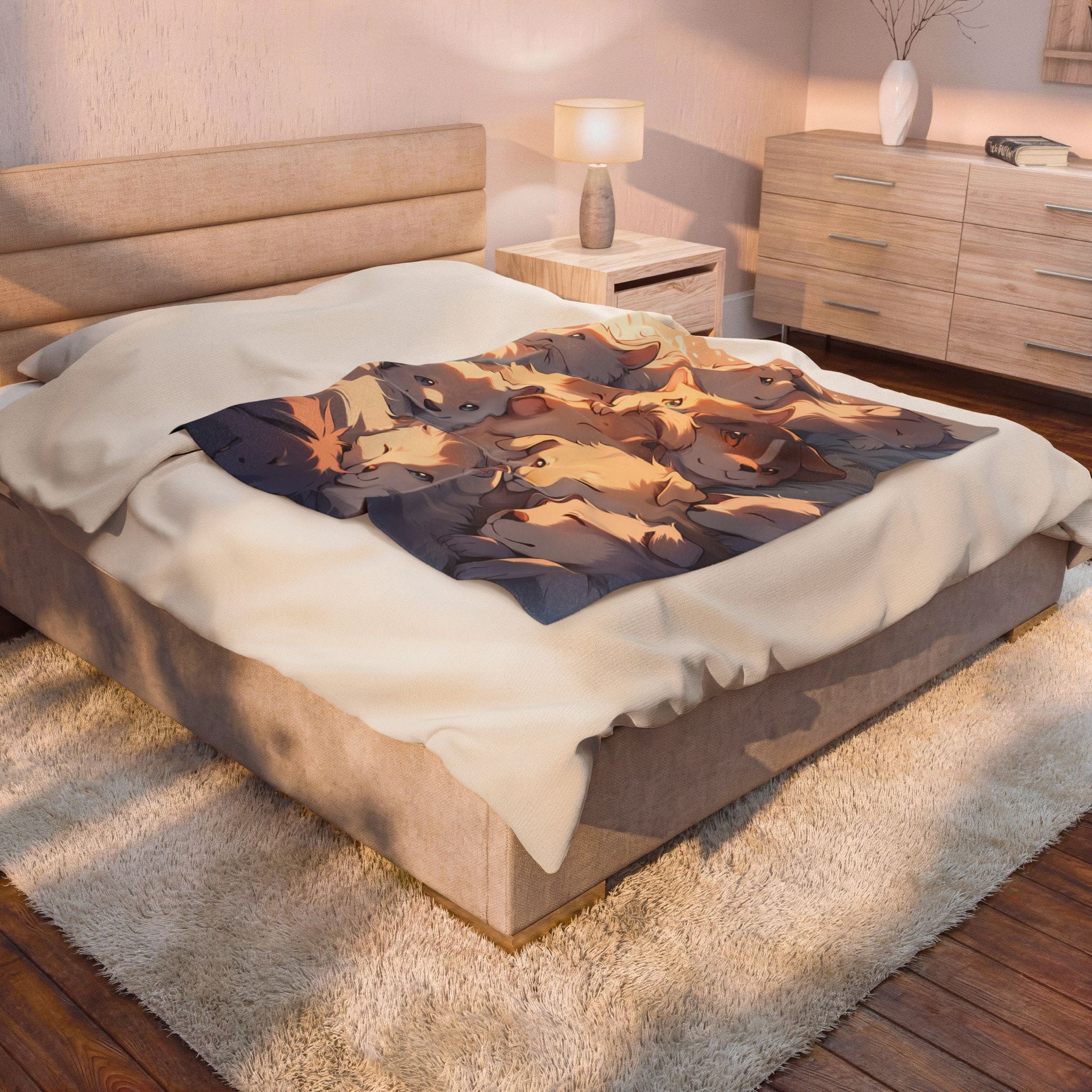 PACK LEADER | Puppy Pile Fleece Blanket