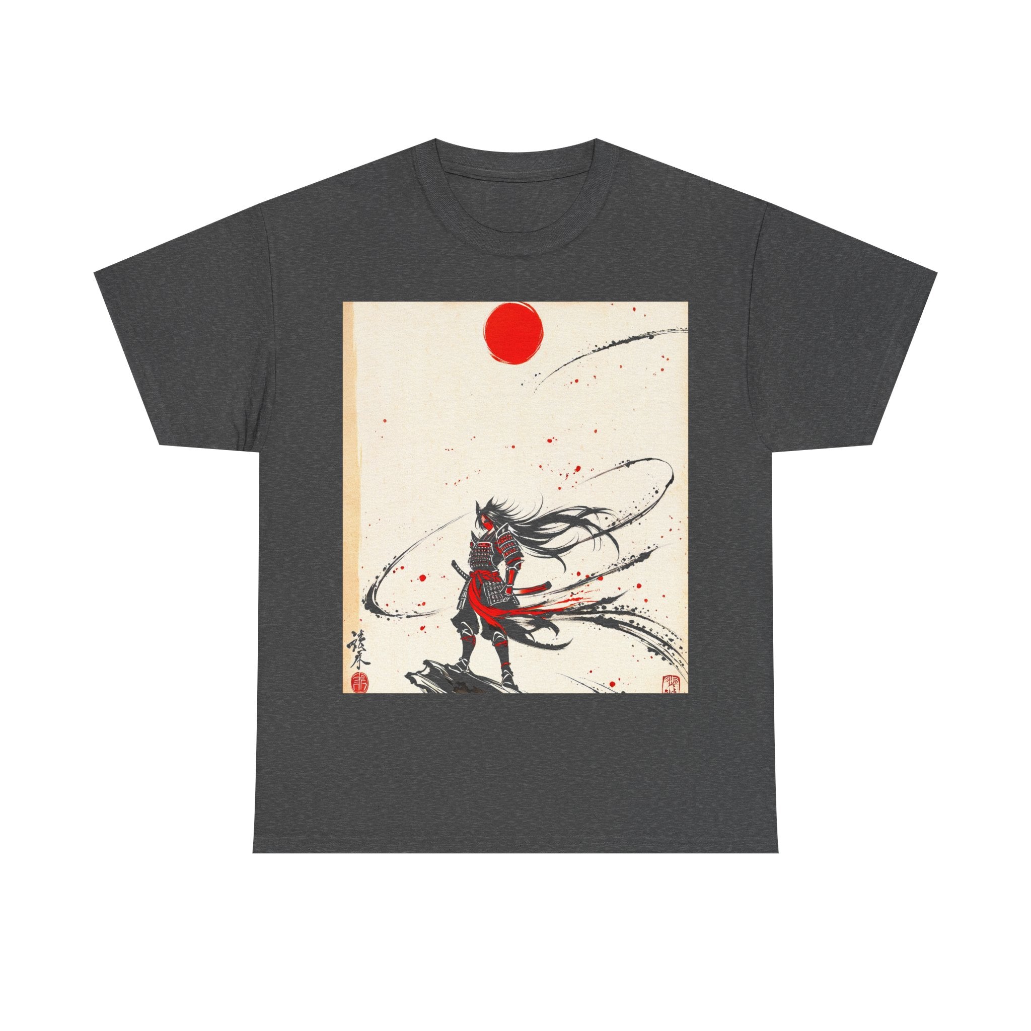 RONIN | Wolf Warrior Tee (Charcoal Heather)