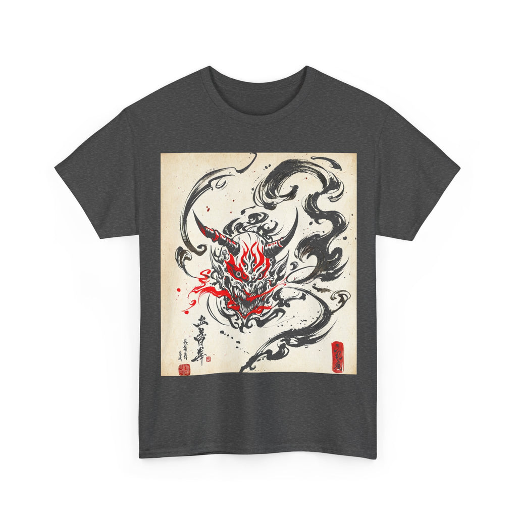 RONIN | Oni Mask Tee (Charcoal Heather)