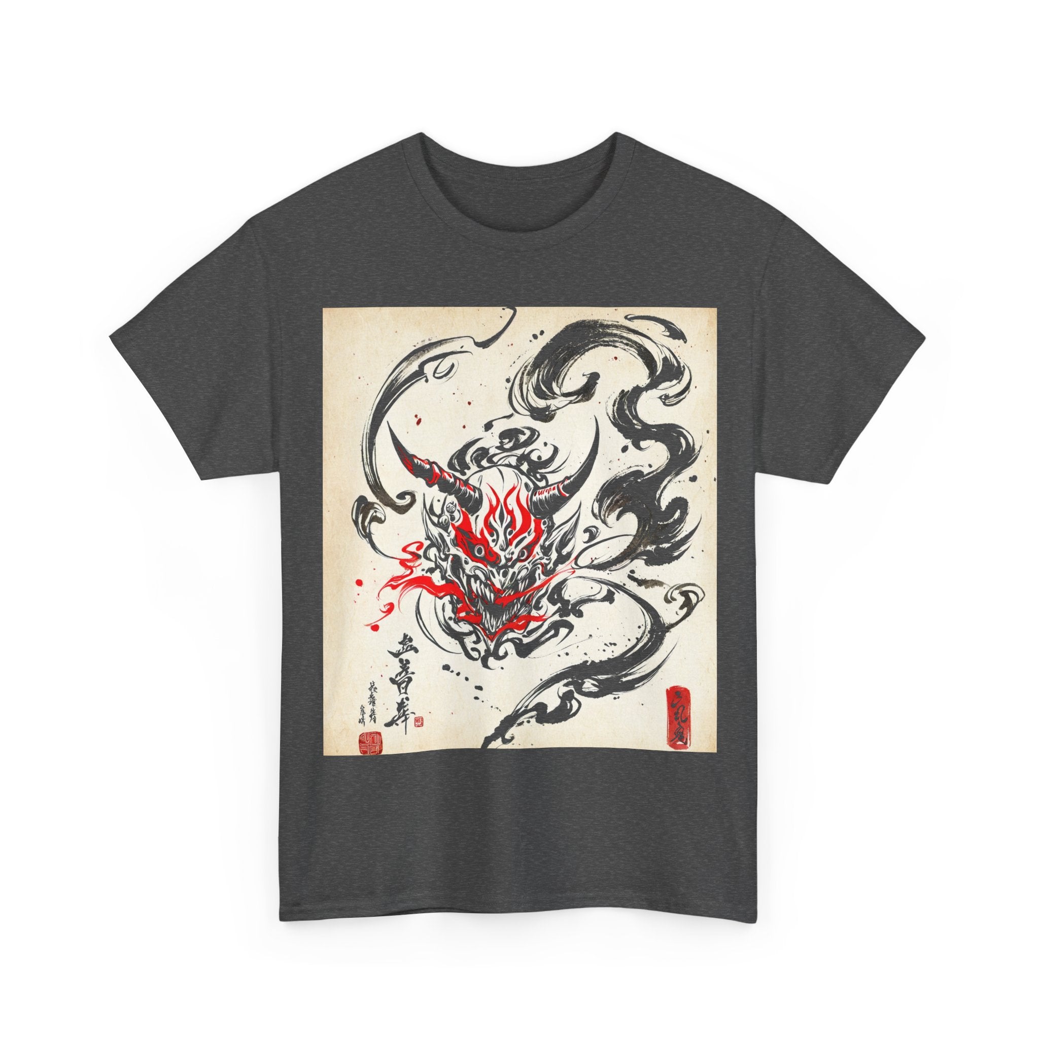 RONIN | Oni Mask Tee (Charcoal Heather)