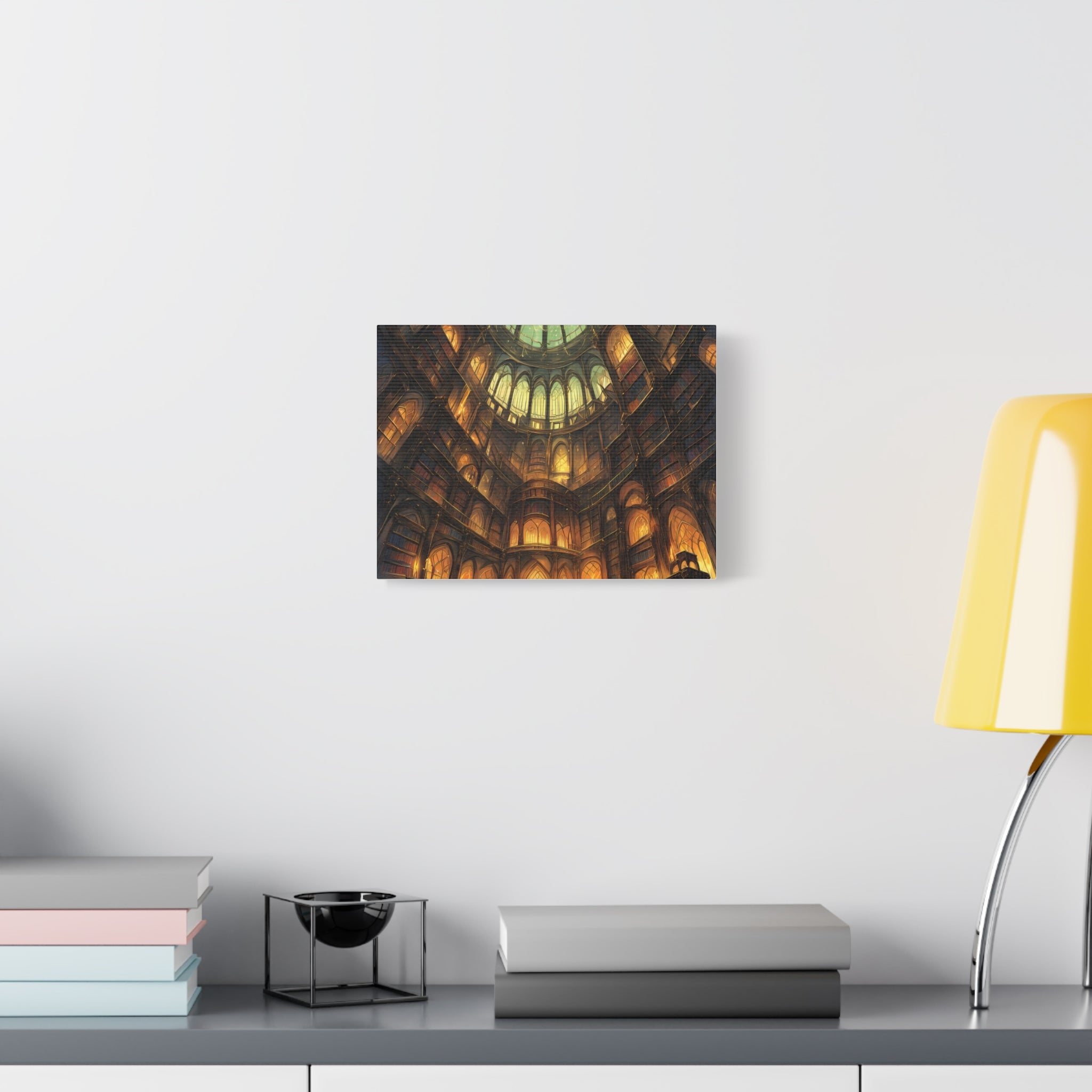 MIDNIGHT INK | Library Canvas Art Print