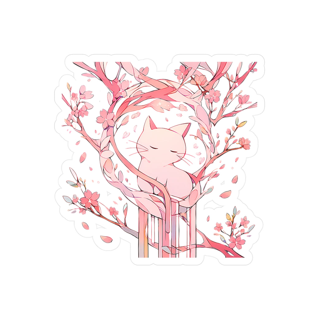 SAKURA GARDEN | Cat Blossoms Sticker