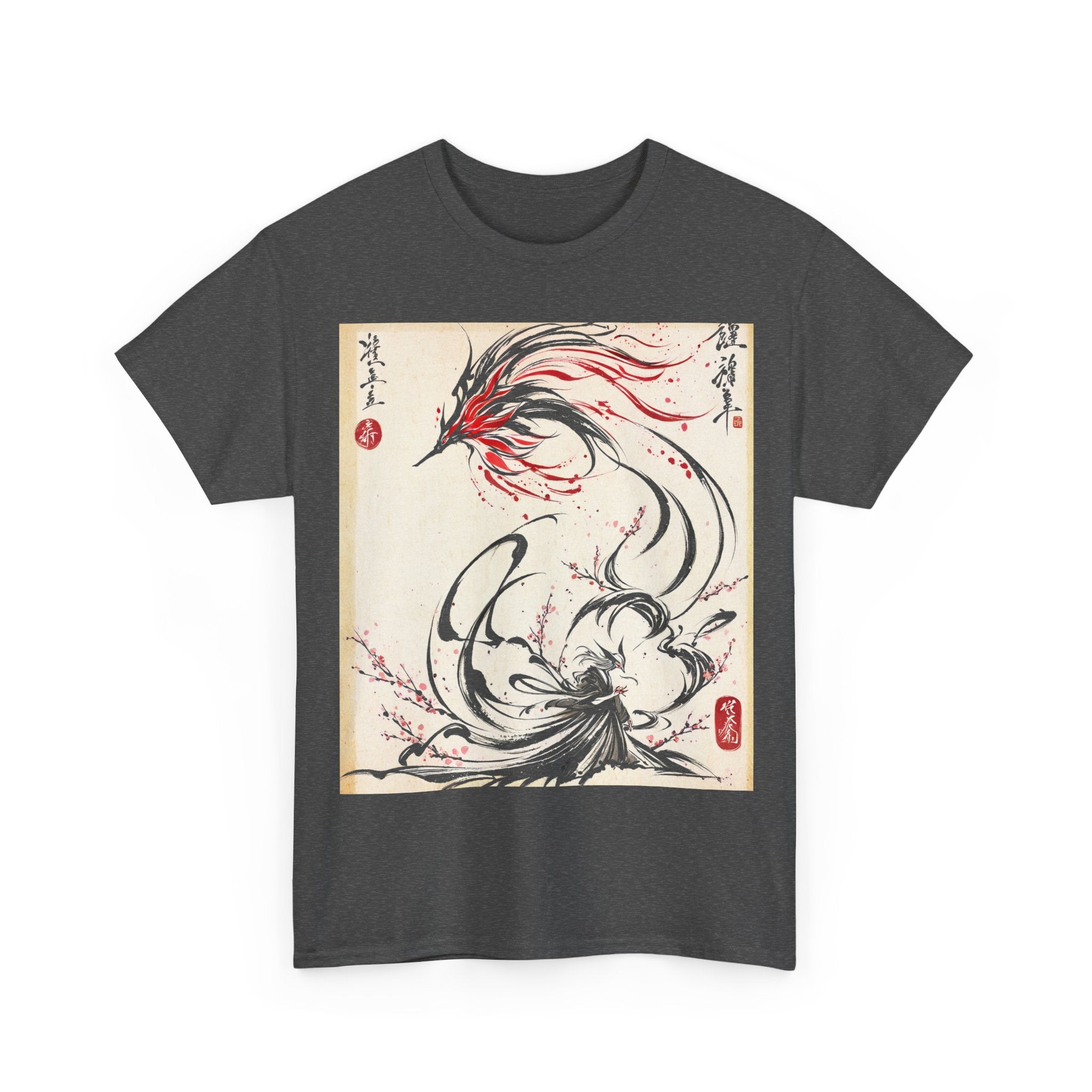 RONIN | Kitsune Spirit Tee (Charcoal Heather)