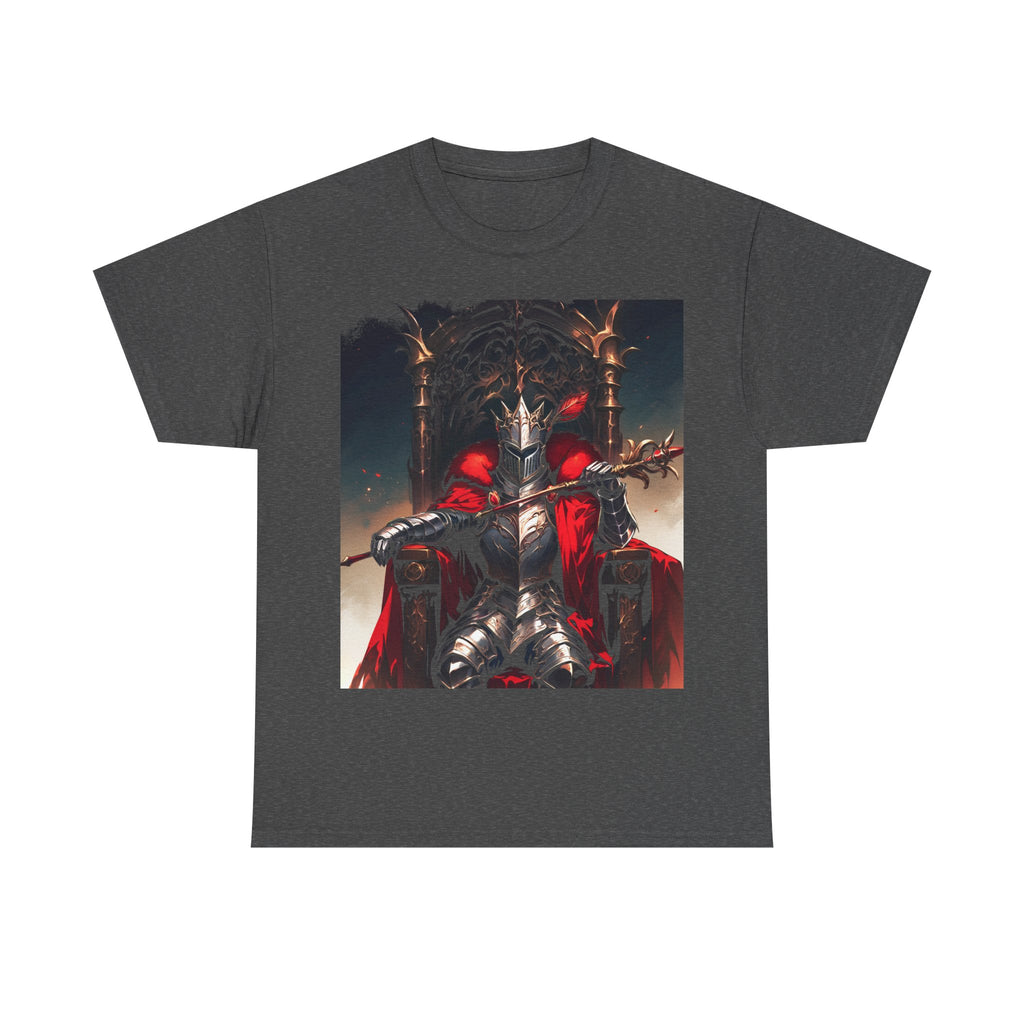 IRON CROWN | Cat Knight Tee (Charcoal Heather)