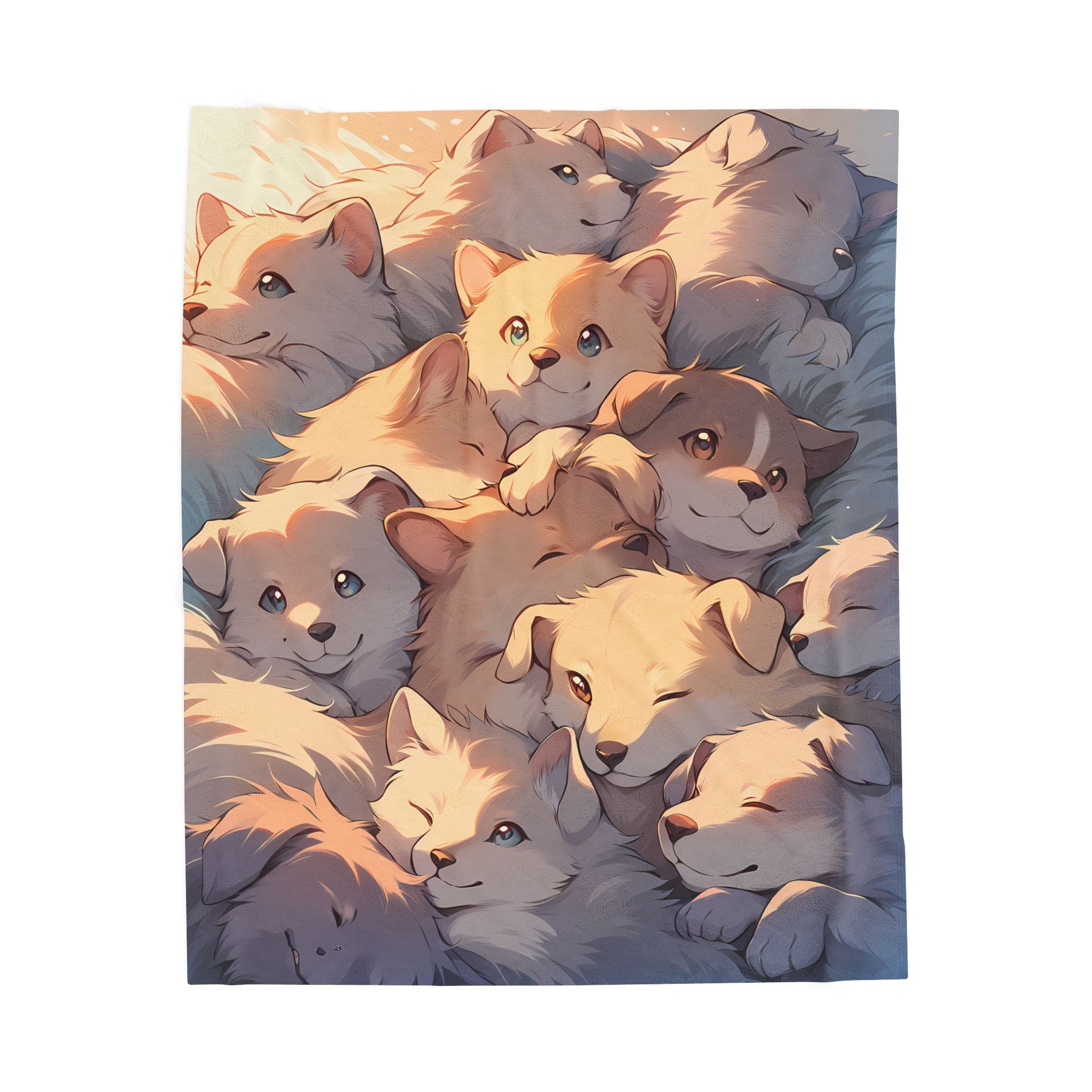 PACK LEADER | Puppy Pile Fleece Blanket