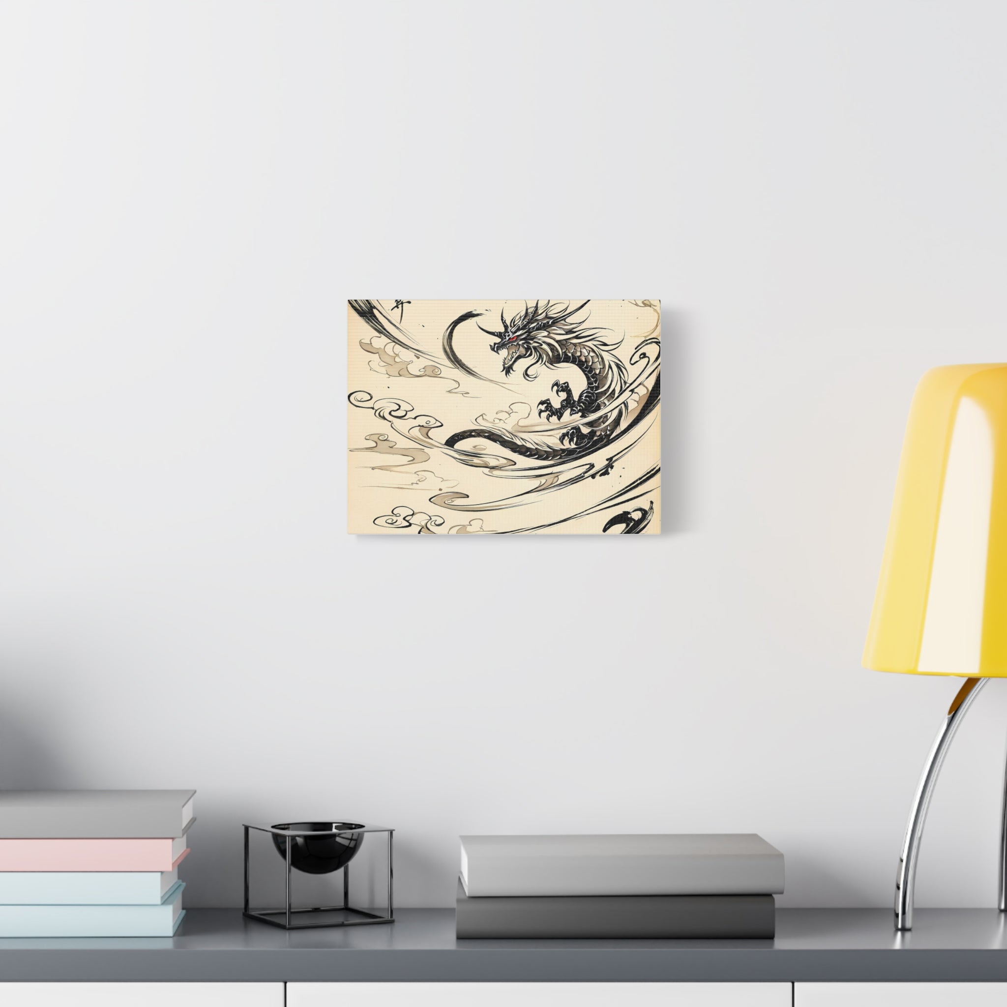 RONIN | Dragon Battle Canvas Art Print