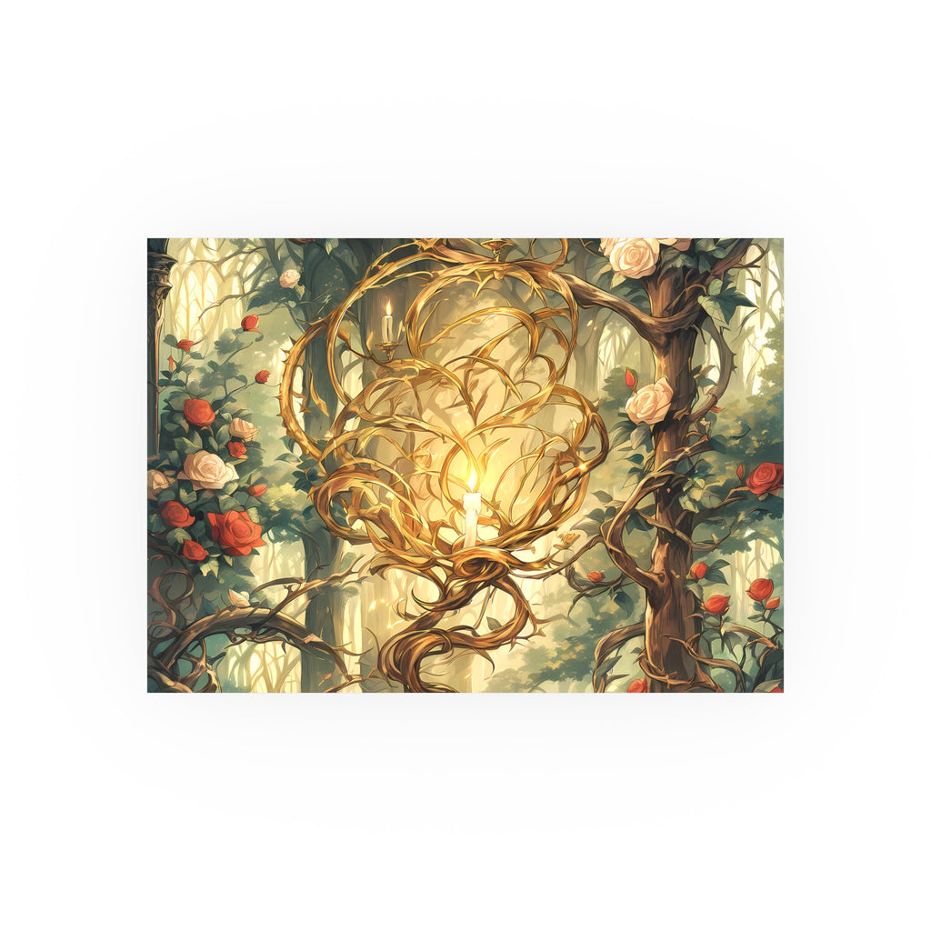 MIDNIGHT INK | Heart Roses Art Poster