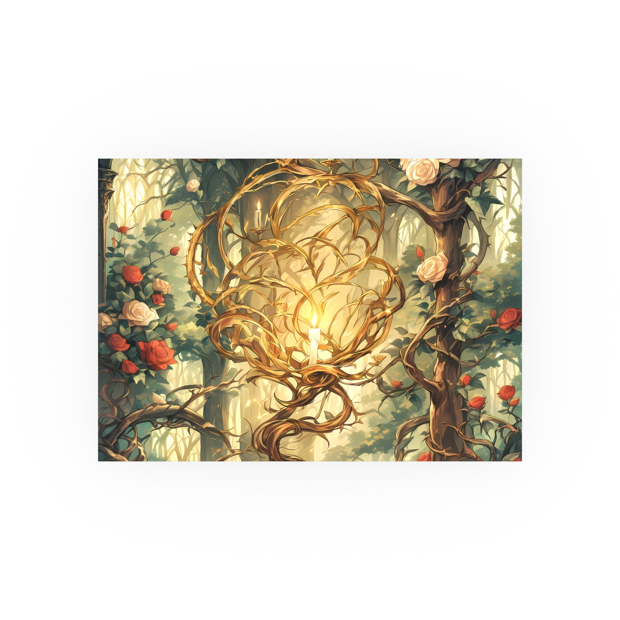 MIDNIGHT INK | Heart Roses Art Poster