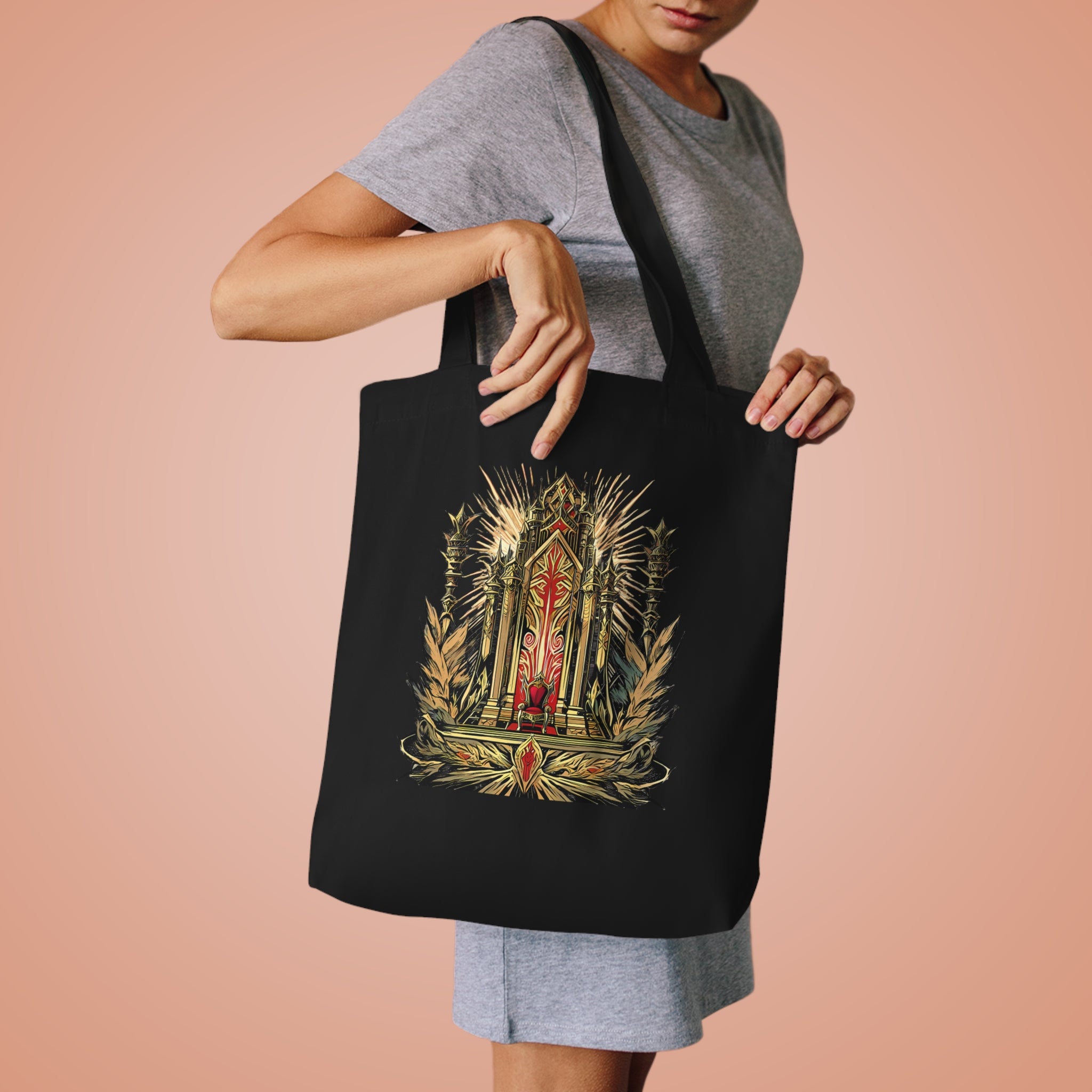 IRON CROWN | Cat Knight Tote Bag