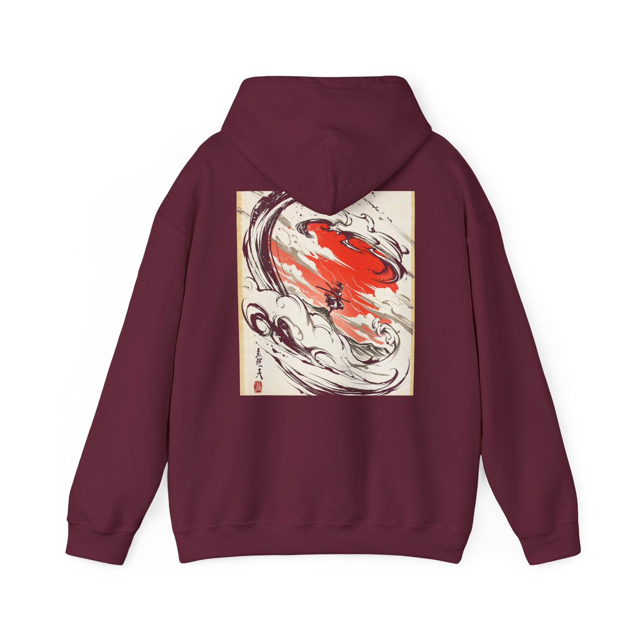 RONIN | Dragon Battle Hoodie (Maroon)