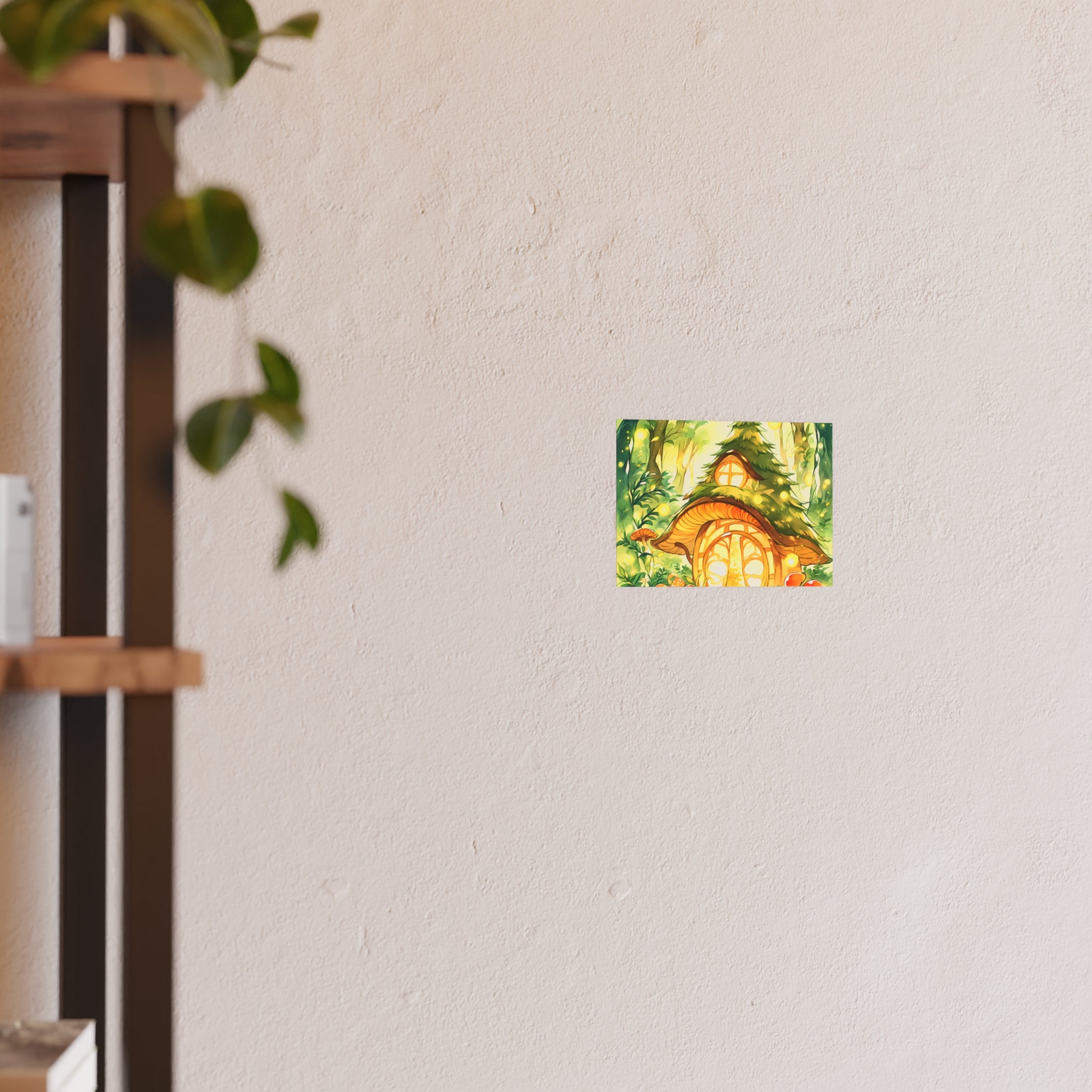 THE WITCH'S GARDEN | Mushroom Cottage Art Poster