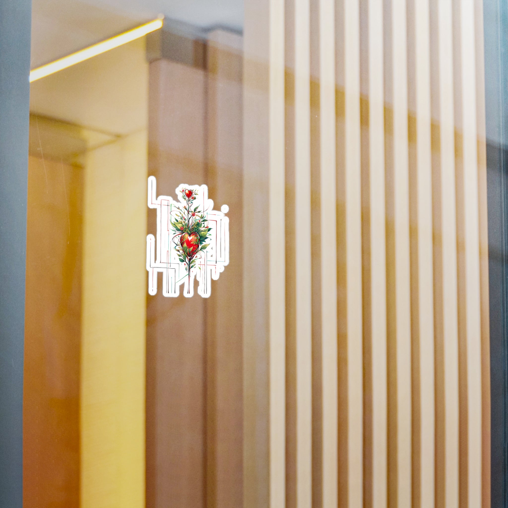 MIDNIGHT INK | Heart Roses Sticker