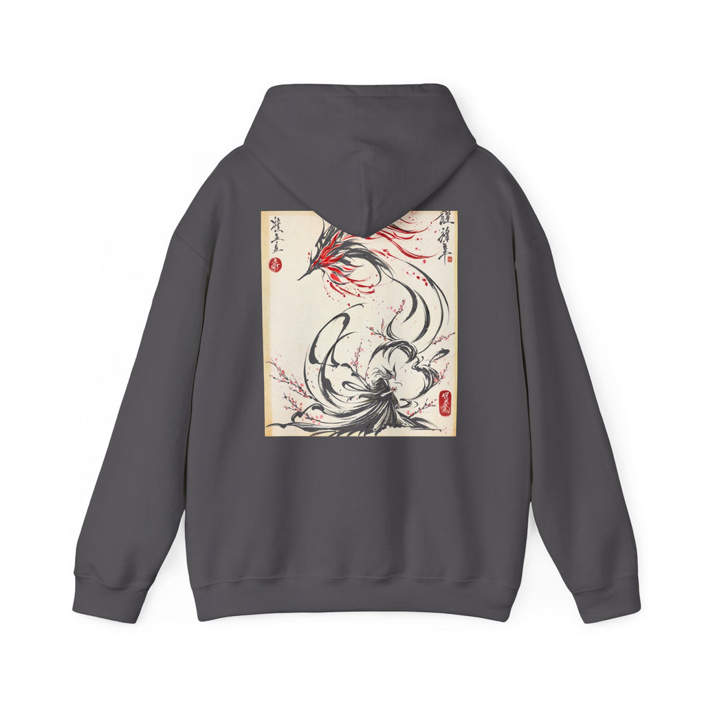 RONIN | Kitsune Spirit Hoodie (Charcoal Heather)