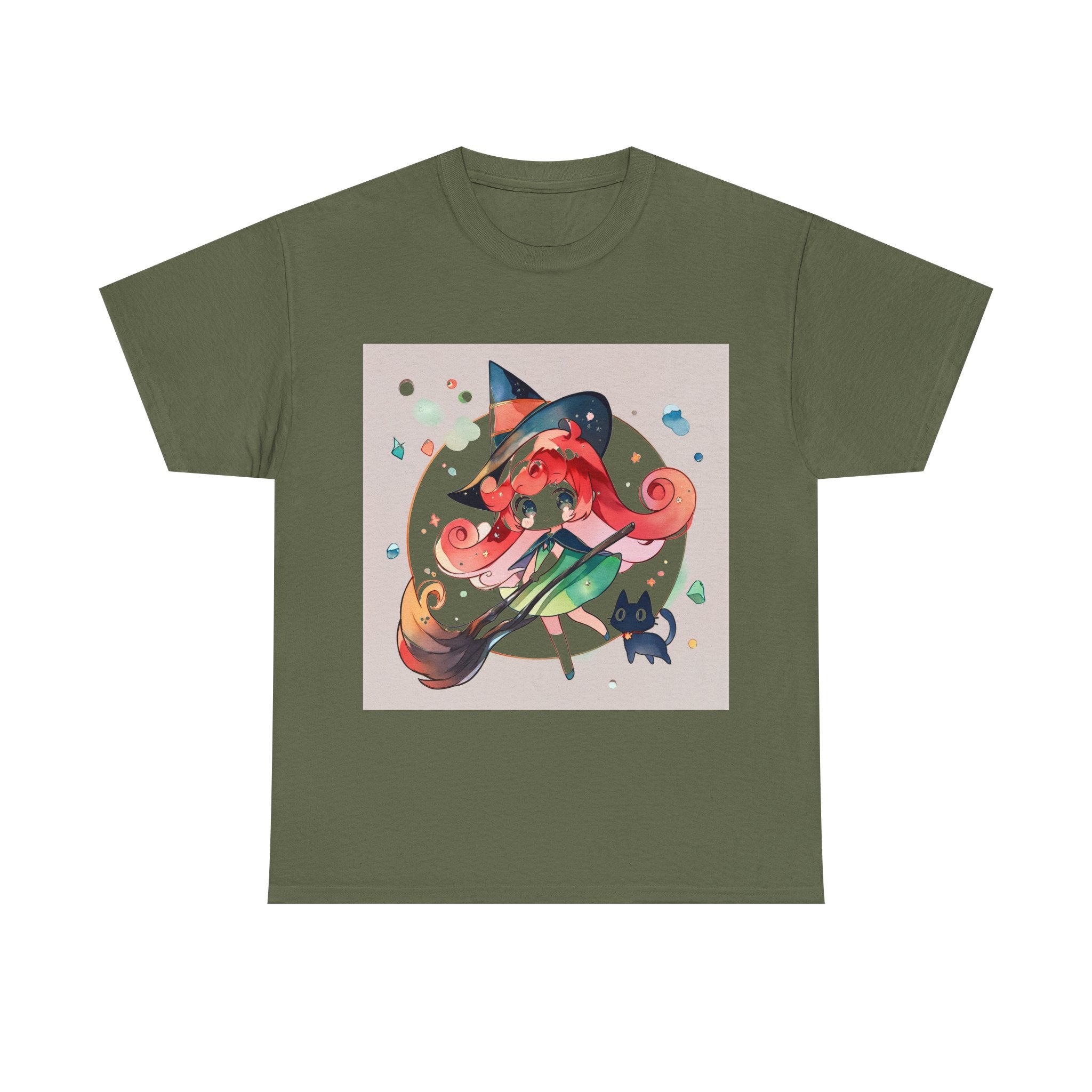 THE WITCH'S GARDEN | Chibi Tee (Forest Green)