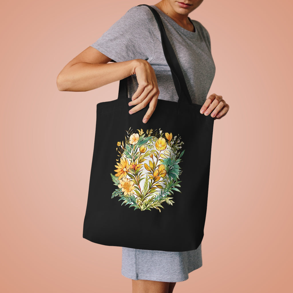 THE WITCH'S GARDEN | Pressed Flowers Tote Bag
