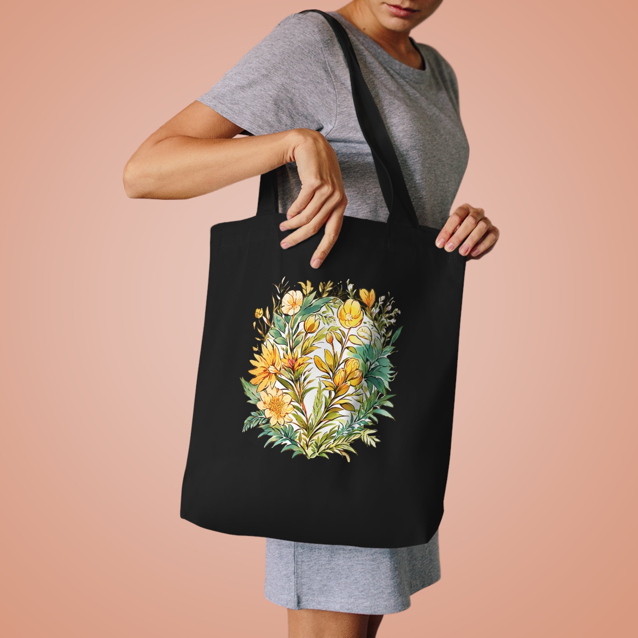 THE WITCH'S GARDEN | Pressed Flowers Tote Bag