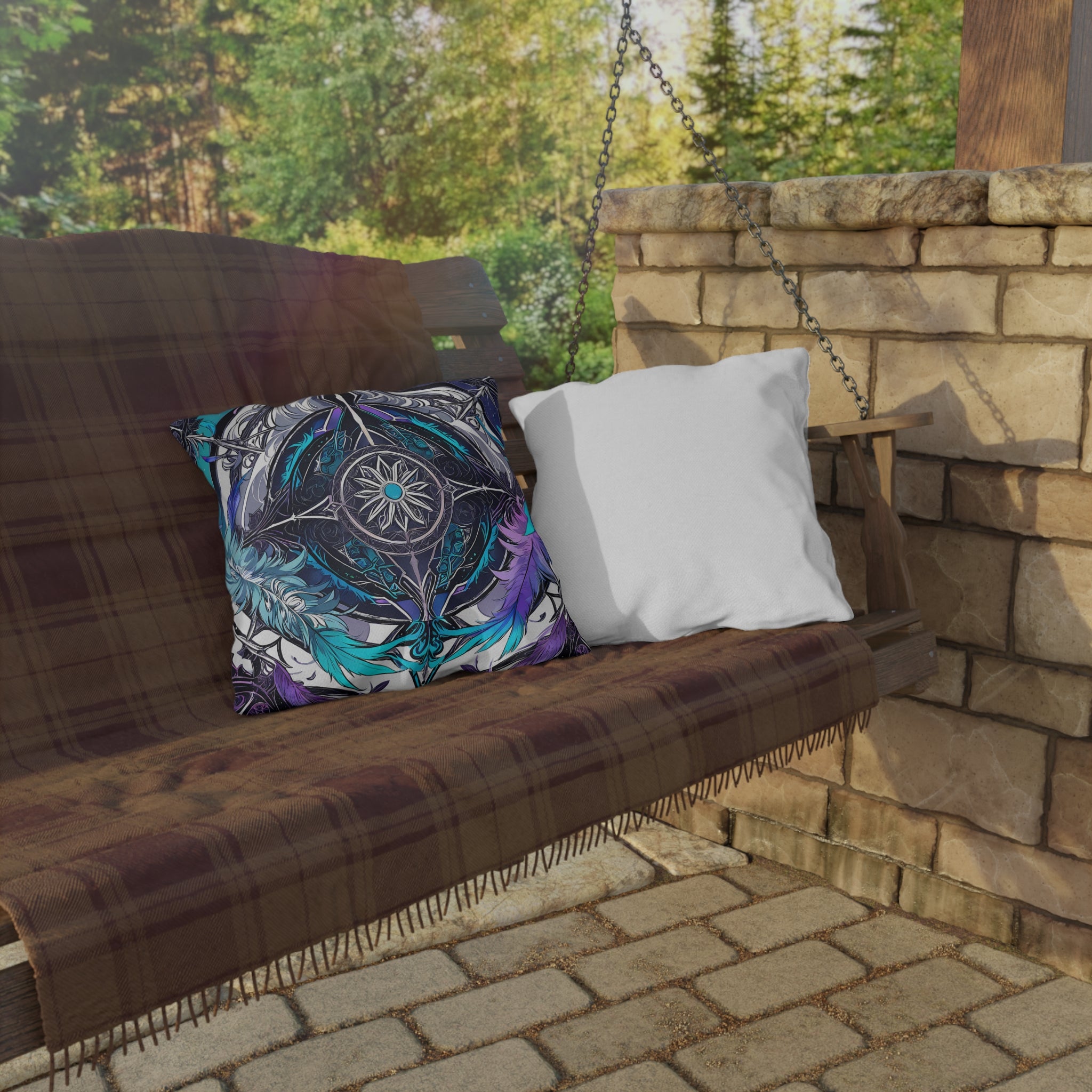 CORVUS | Gothic Cathedral Throw Pillow