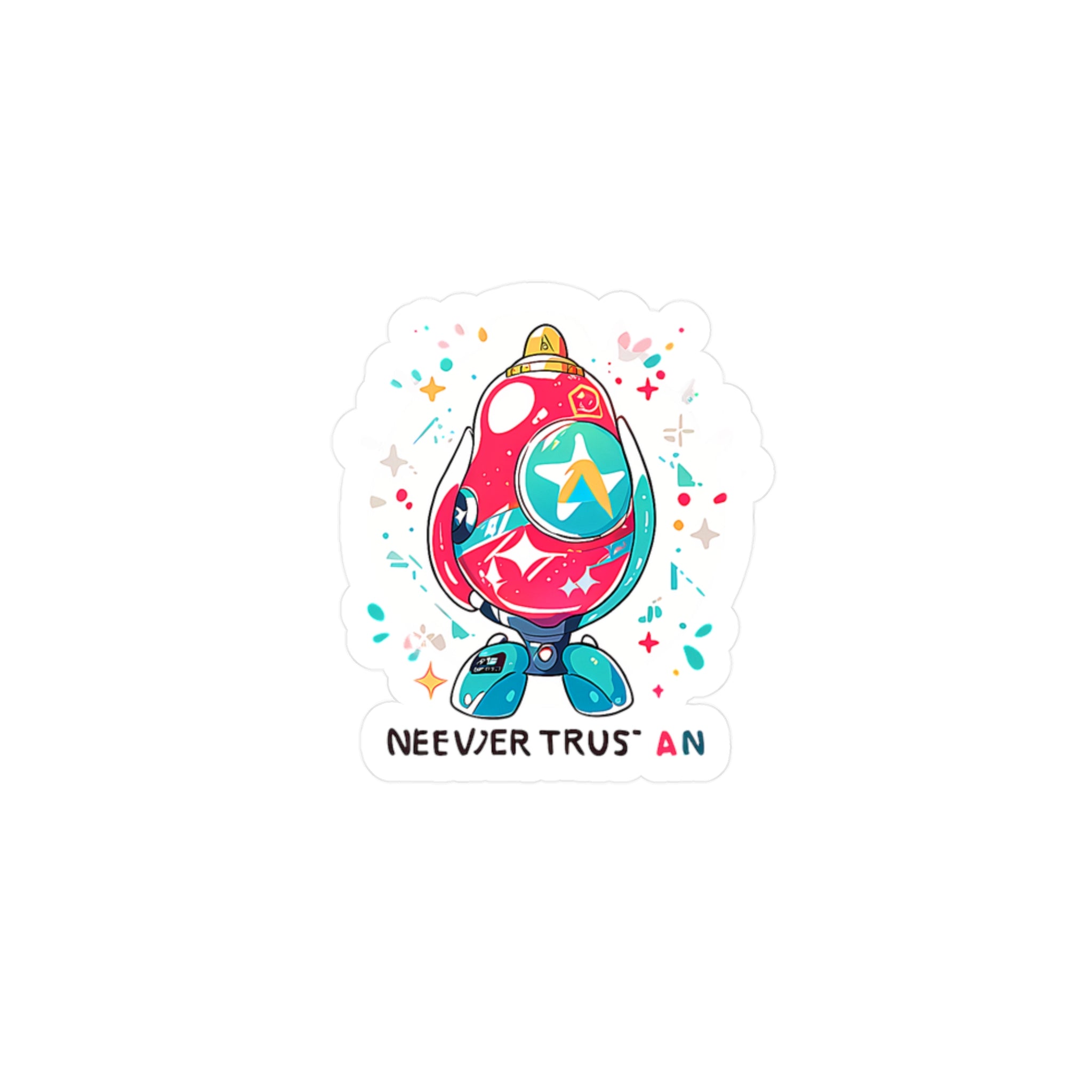 FUNNY BONES | Atoms Sticker