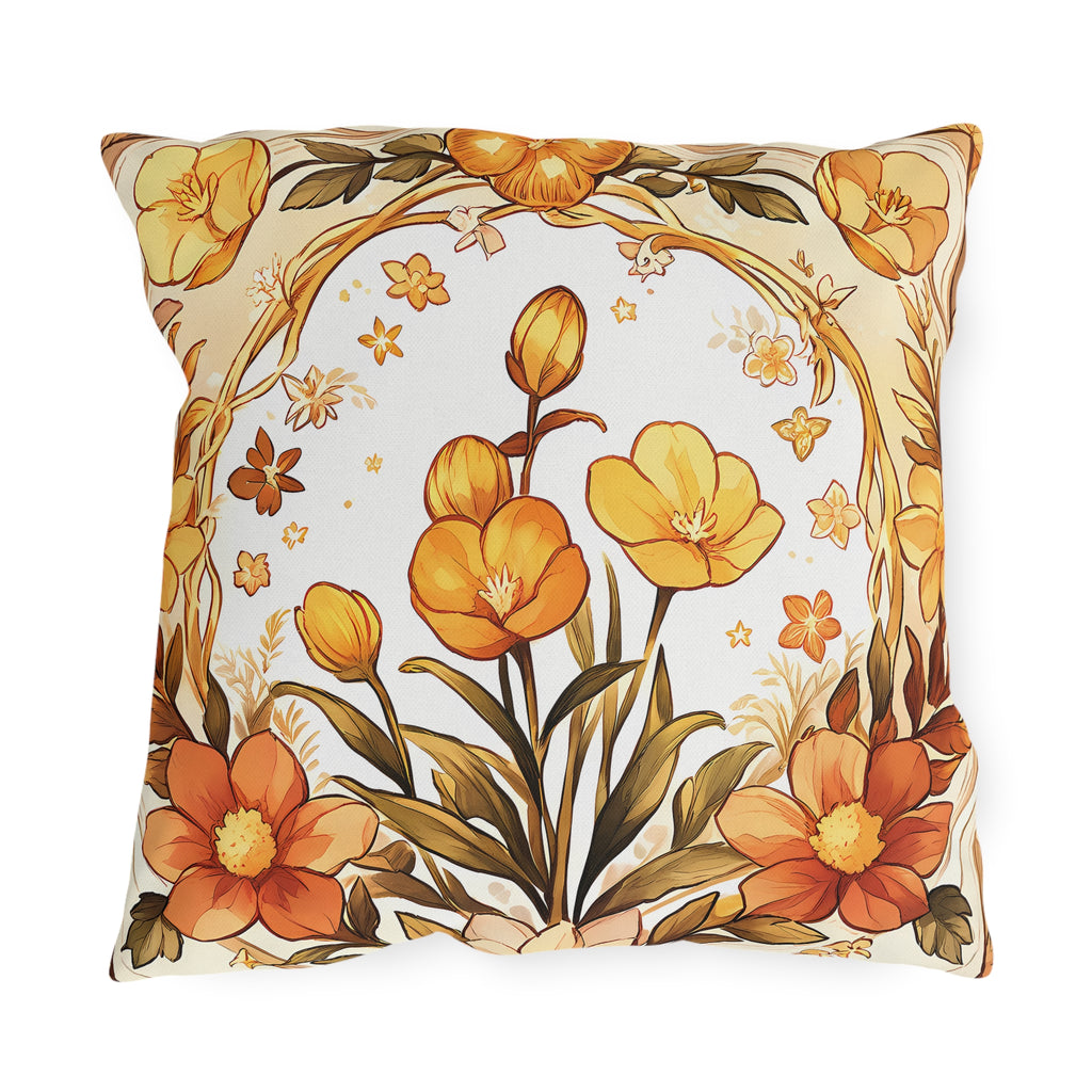 THE WITCH'S GARDEN | Pressed Flowers Throw Pillow