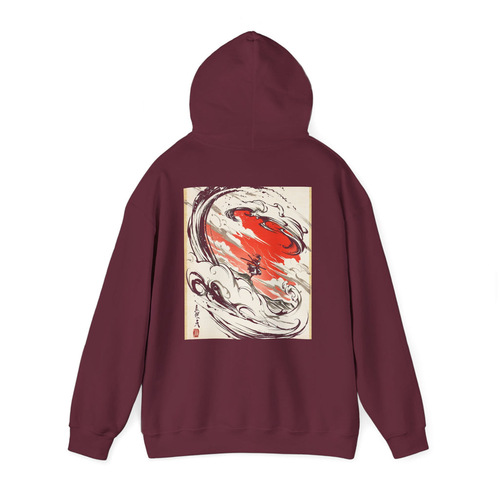 RONIN | Dragon Battle Hoodie (Maroon)