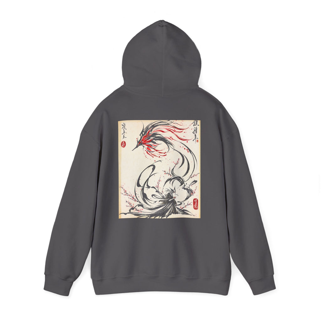 RONIN | Kitsune Spirit Hoodie (Charcoal Heather)