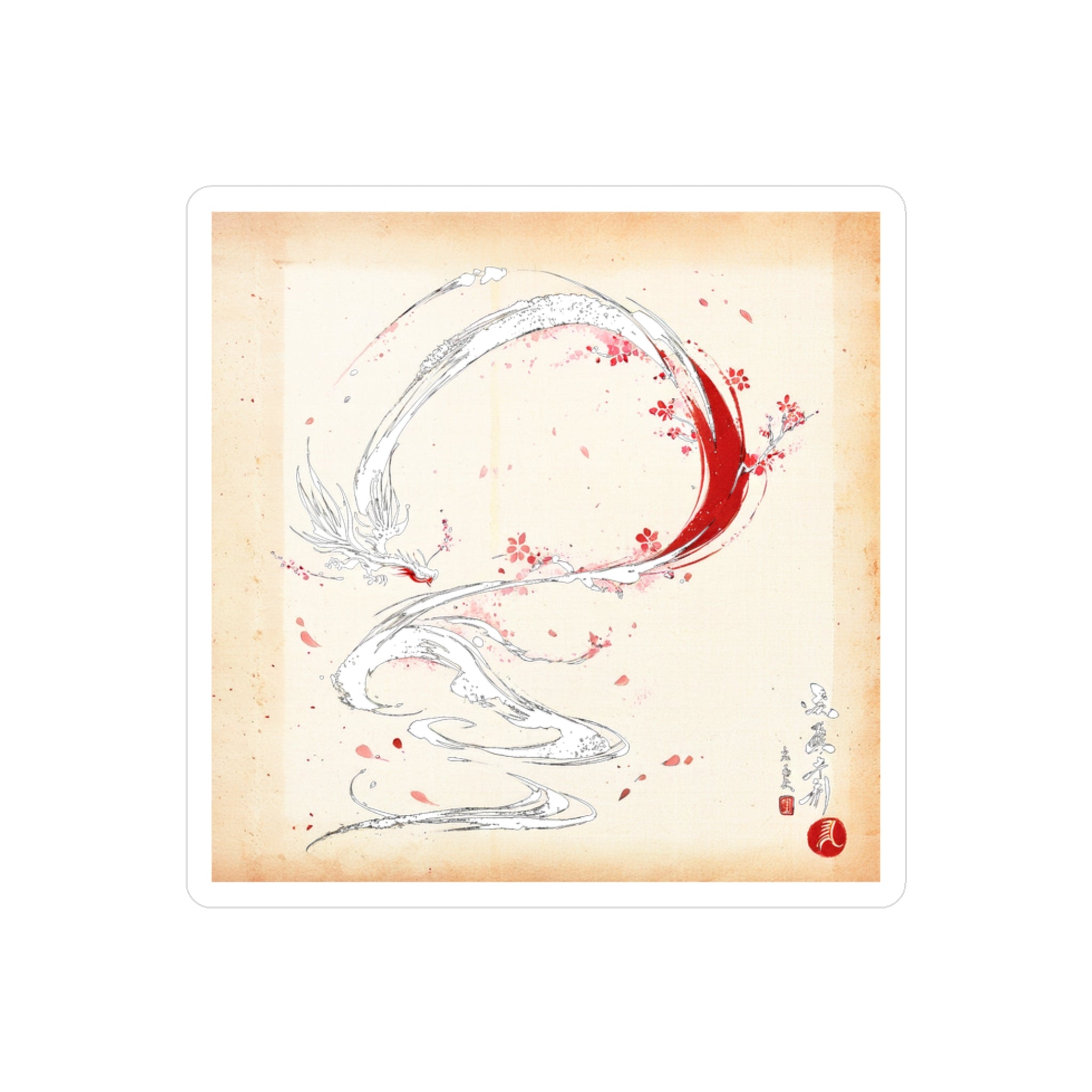 RONIN | Dragon Circle Sticker