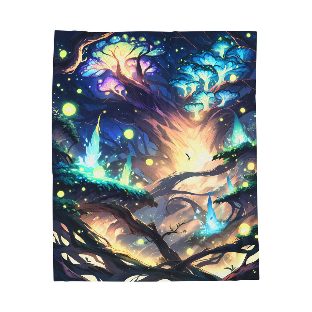 WILDWOOD | Moonlit Panoramic Fleece Blanket