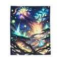 WILDWOOD | Moonlit Panoramic Fleece Blanket