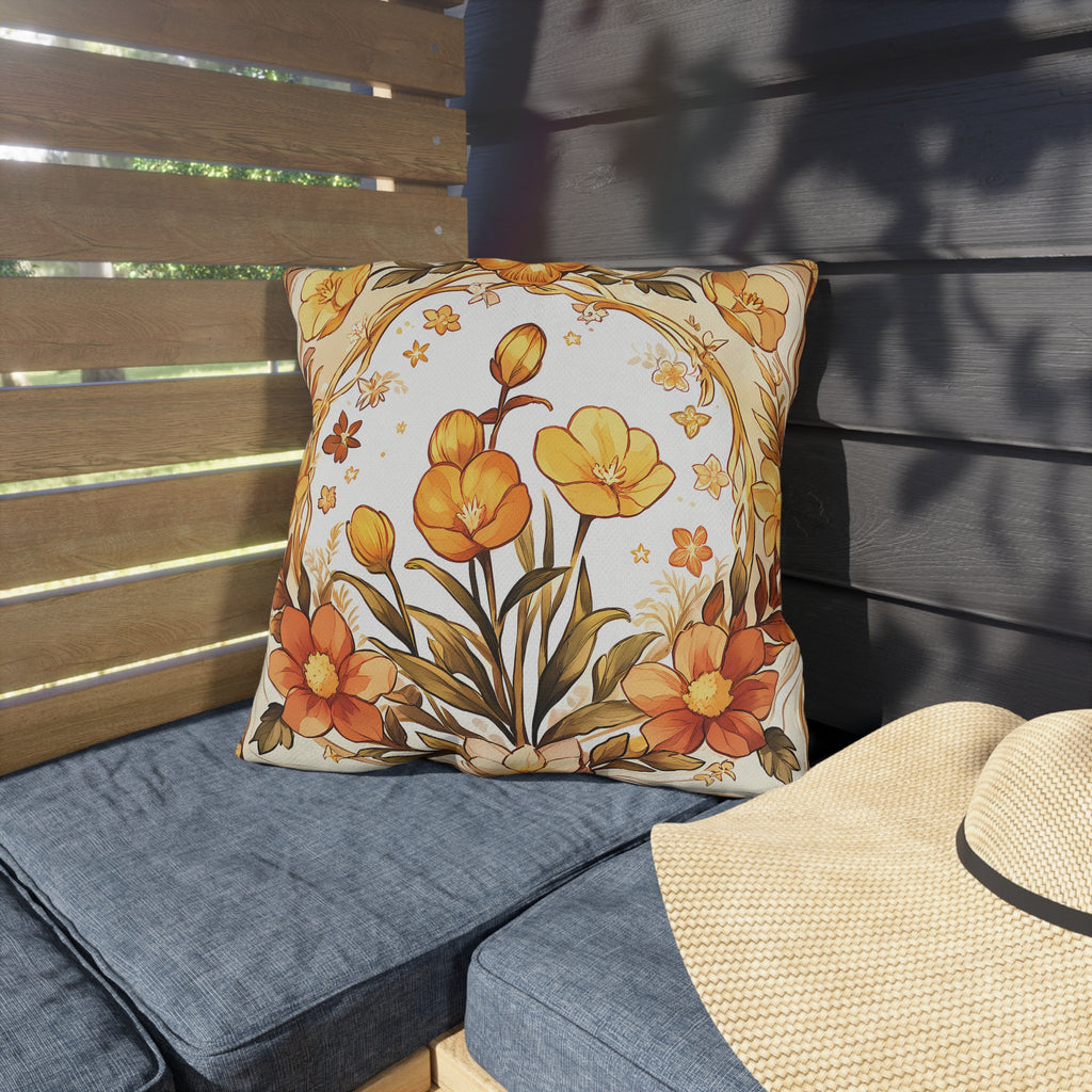 THE WITCH'S GARDEN | Pressed Flowers Throw Pillow