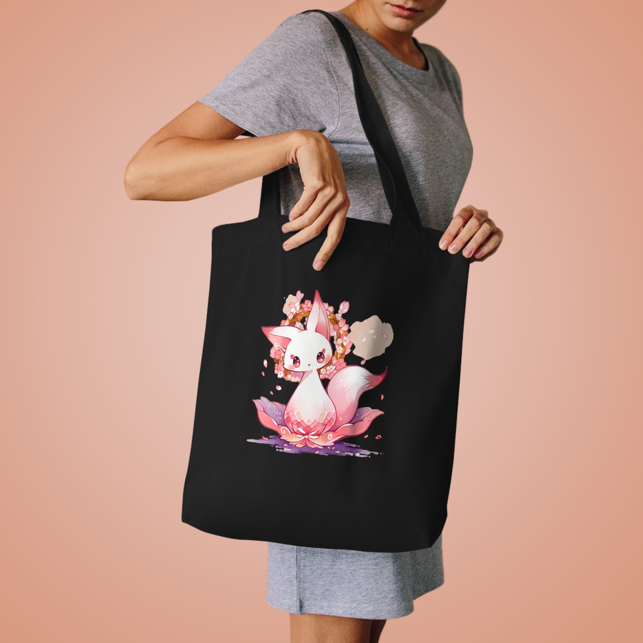 SAKURA GARDEN | Kawaii Fox Tote Bag