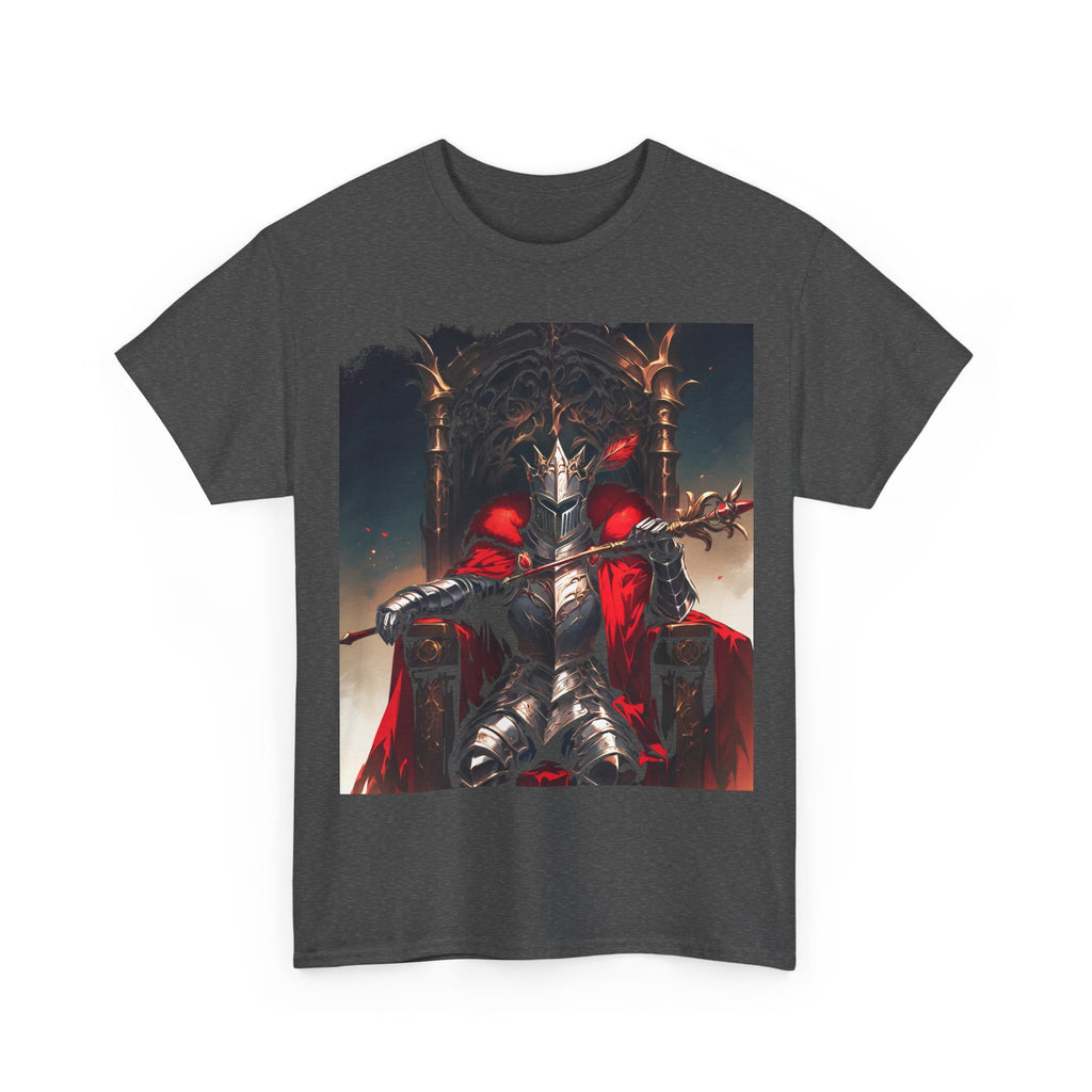 IRON CROWN | Cat Knight Tee (Charcoal Heather)