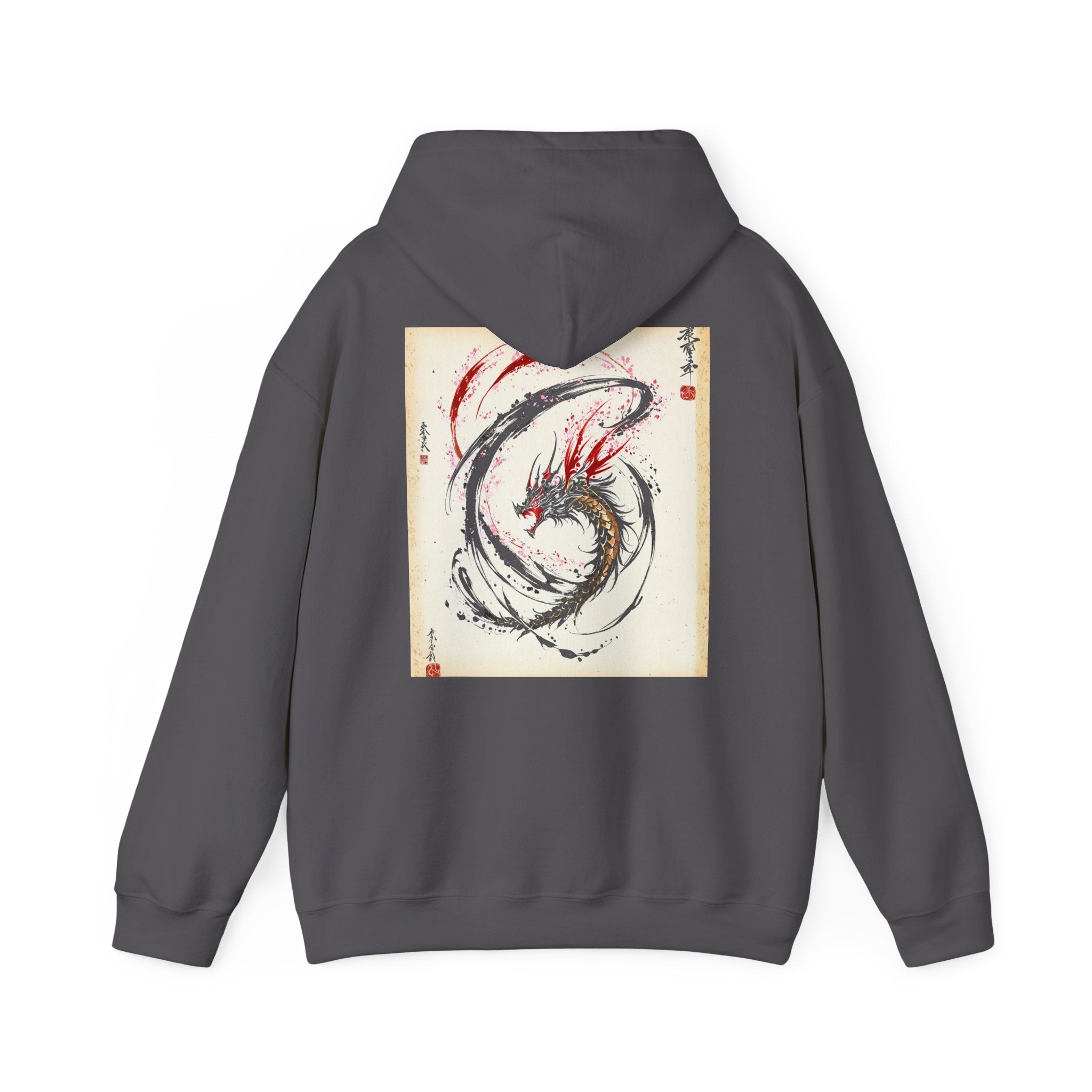 RONIN | Koi Dragon Hoodie (Charcoal Heather)