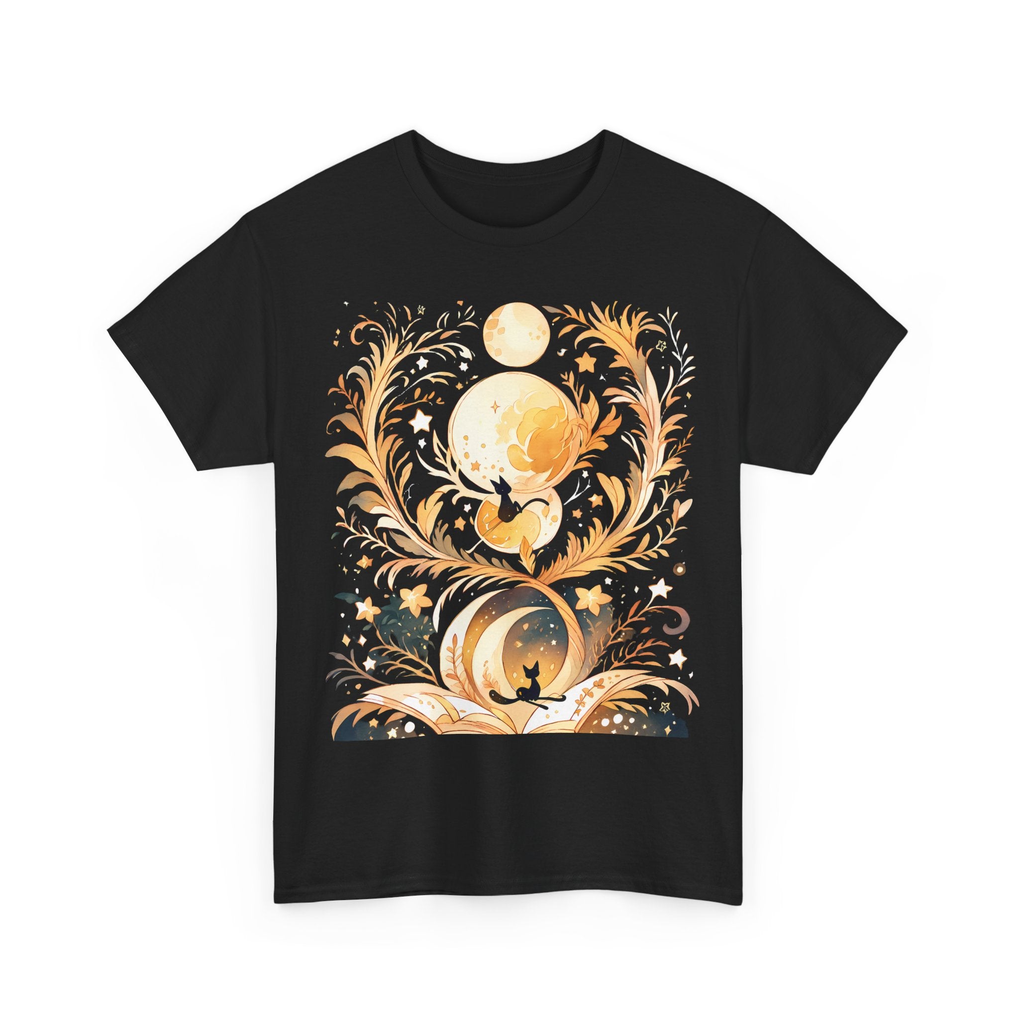 THE WITCH'S GARDEN | Cat Broomstick Tee