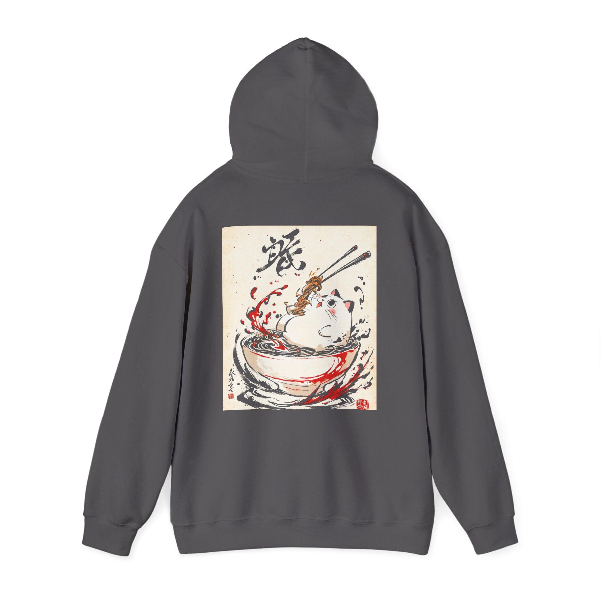 RONIN | Cat Ramen Hoodie (Charcoal Heather)