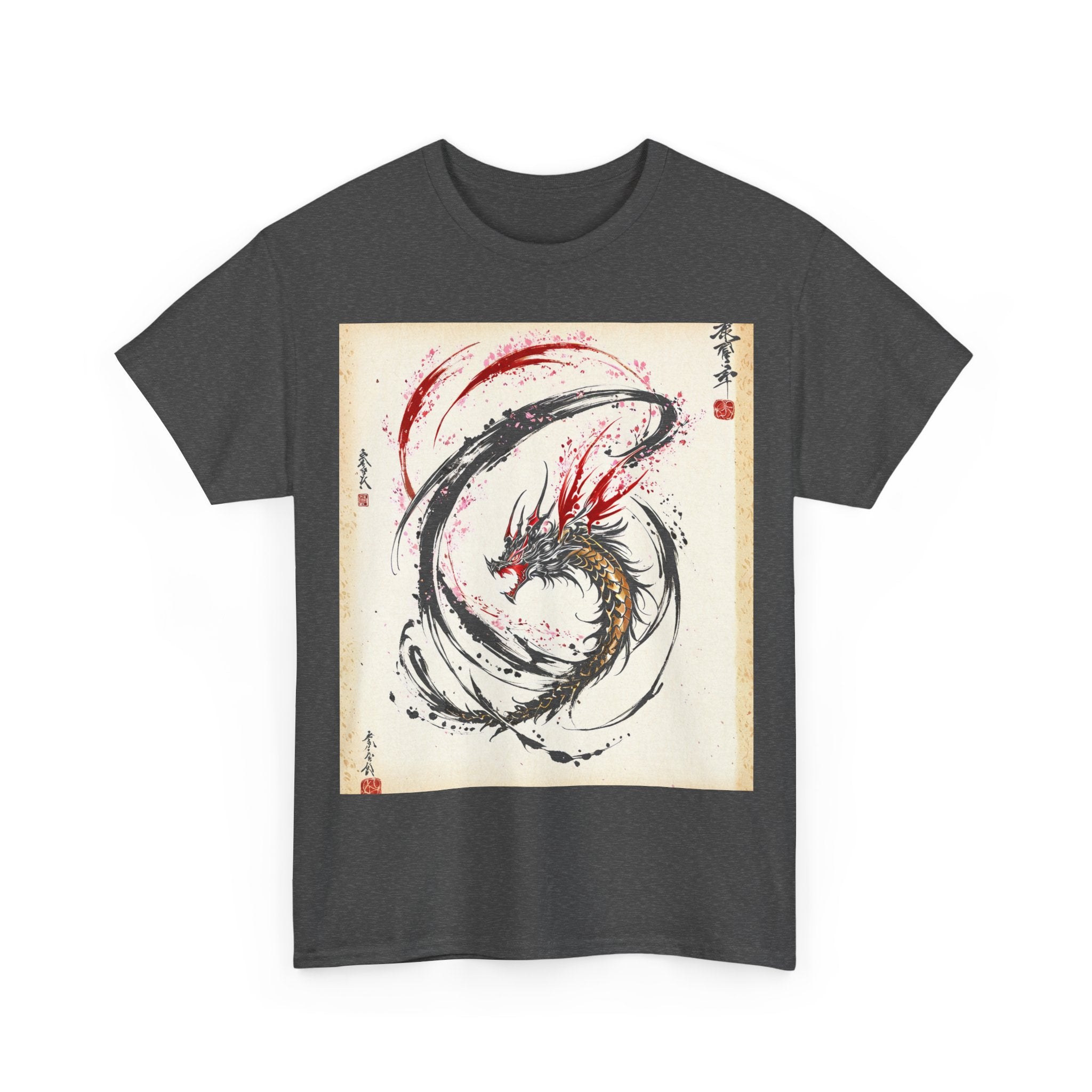 RONIN | Koi Dragon Tee (Charcoal Heather)