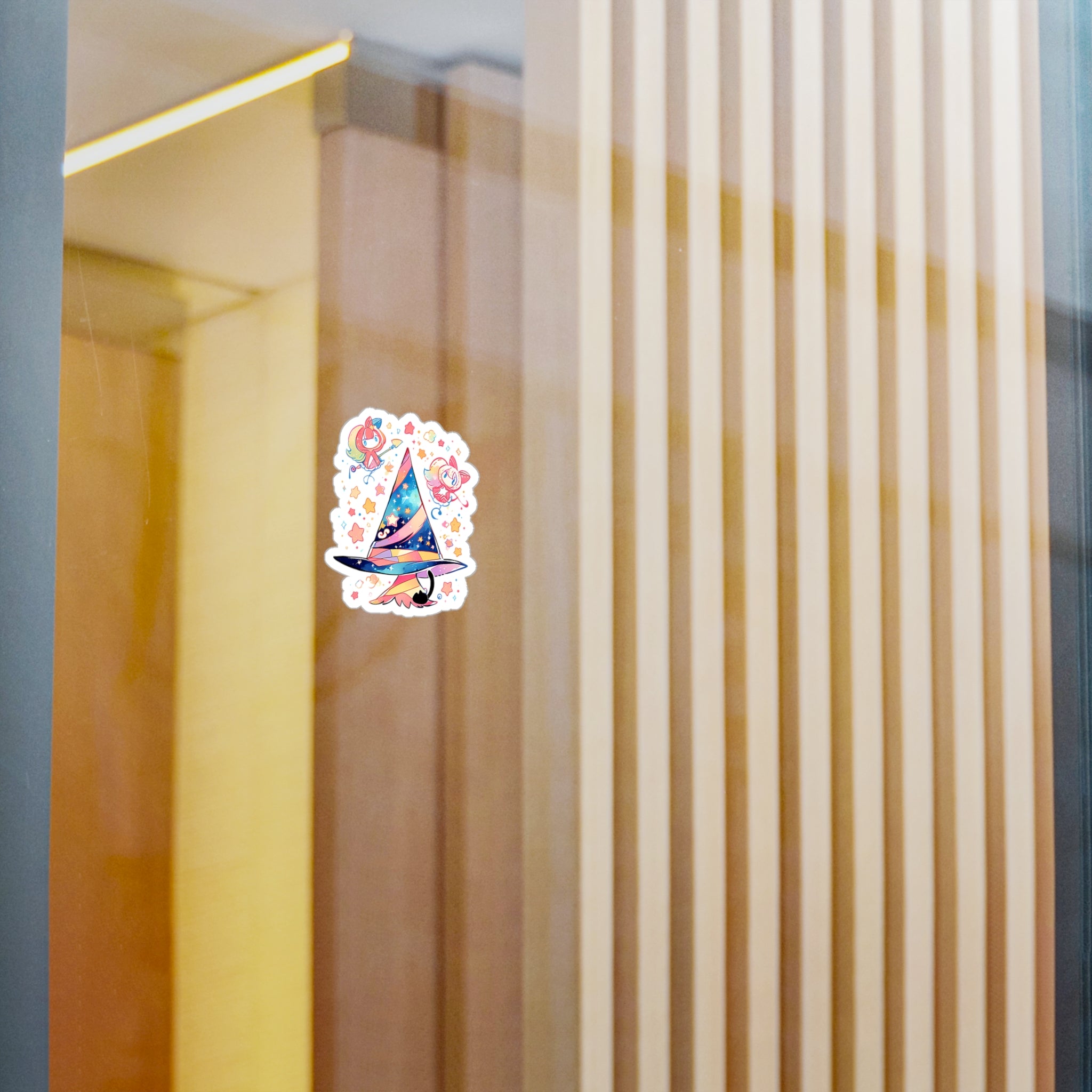 THE WITCH'S GARDEN | Cat Broomstick Sticker