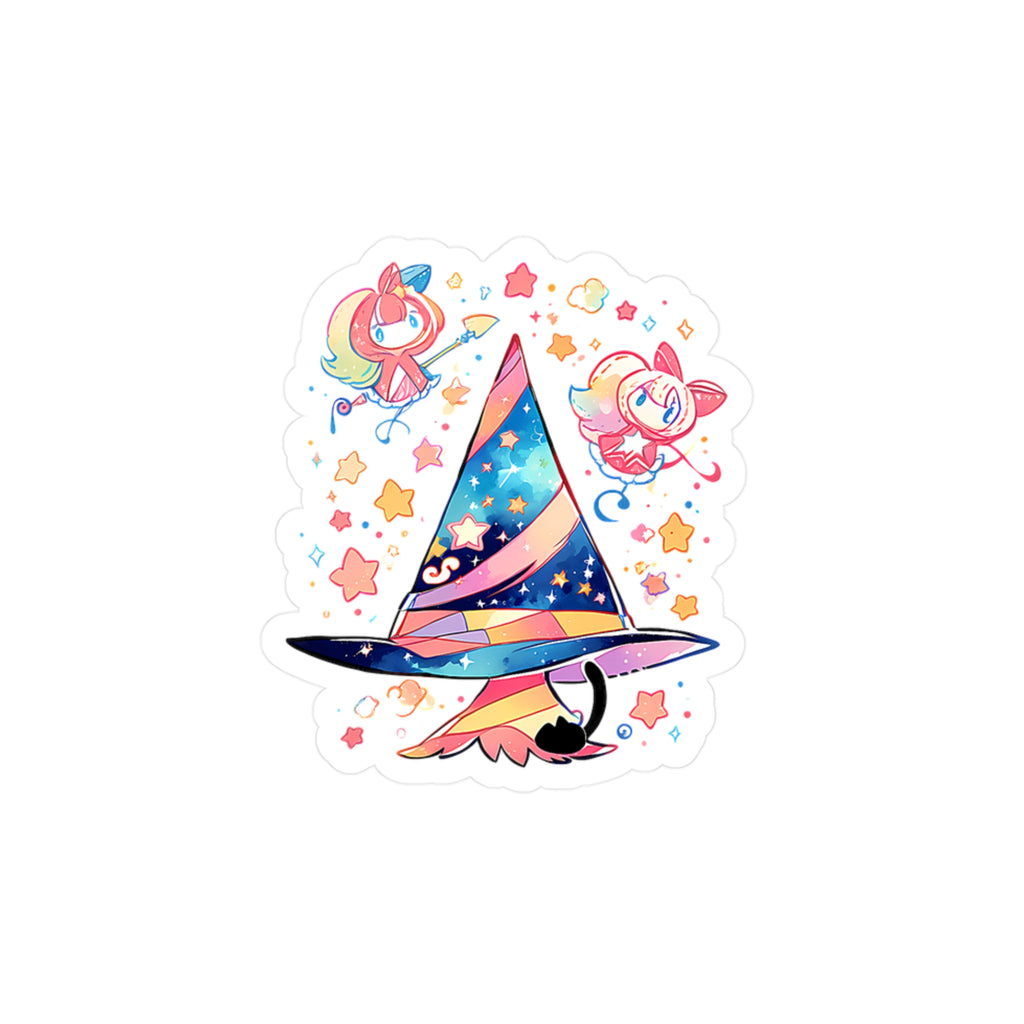 THE WITCH'S GARDEN | Cat Broomstick Sticker
