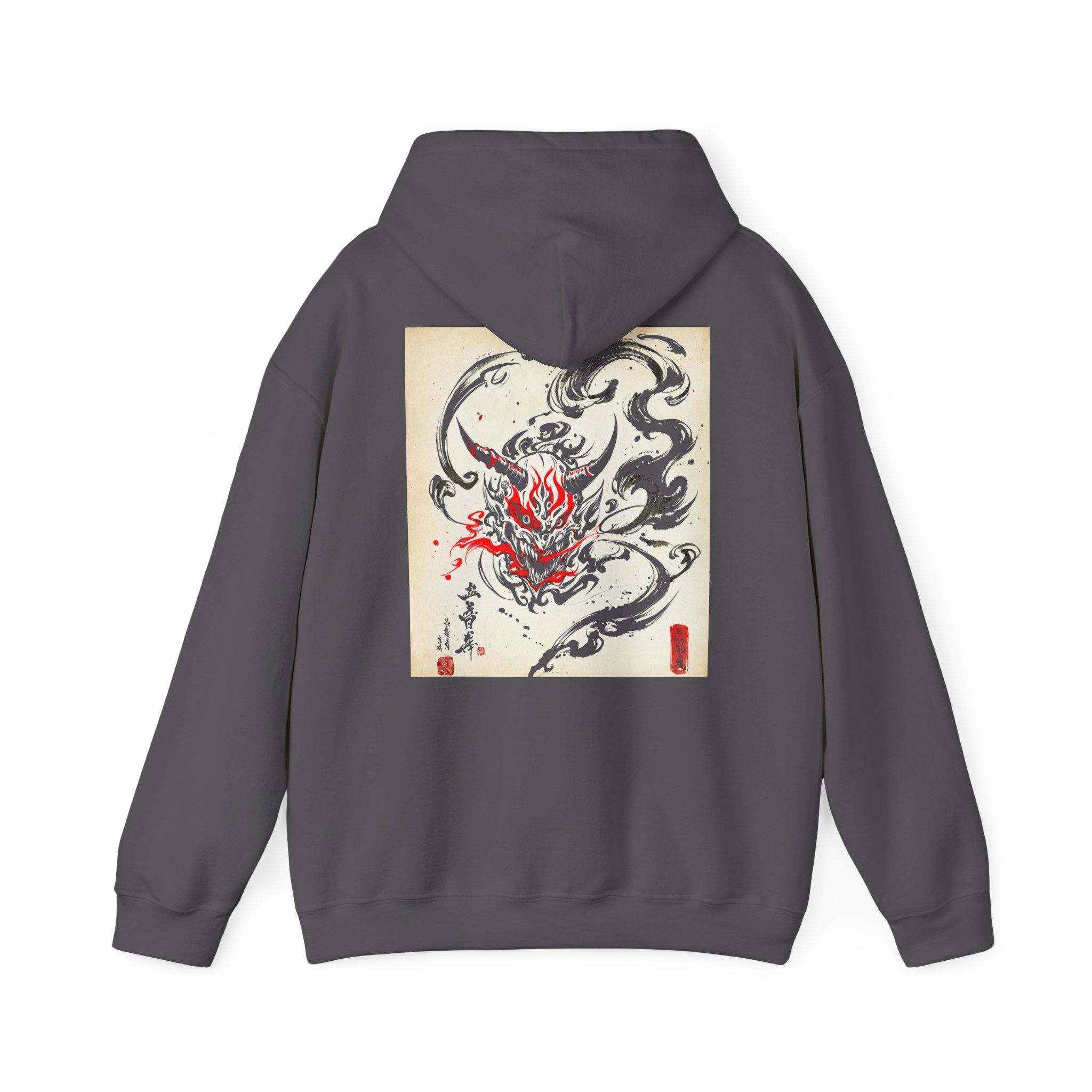 RONIN | Oni Mask Hoodie (Charcoal Heather)